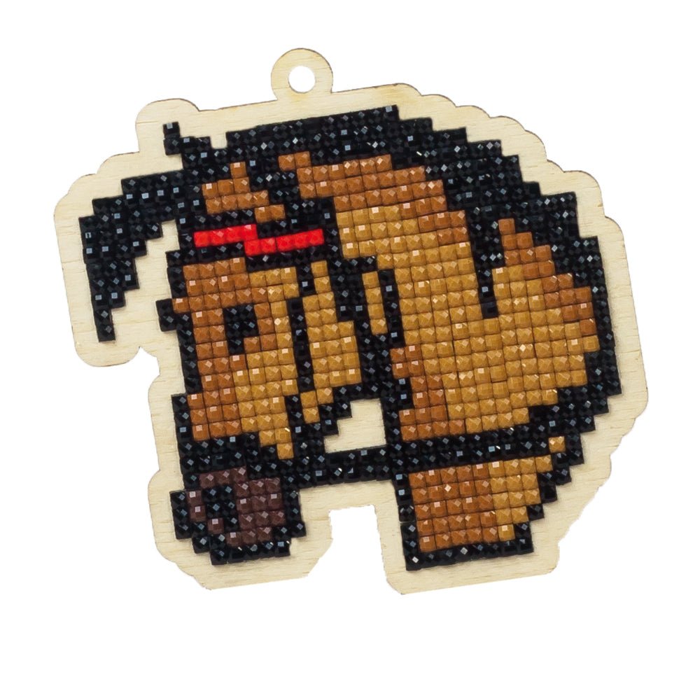 5D Diamond Painting 12.5x12.5 cm | Pendant Horse Maximus | Wooden Base (U0144e) – Diamond painting | Varvikas.Shop