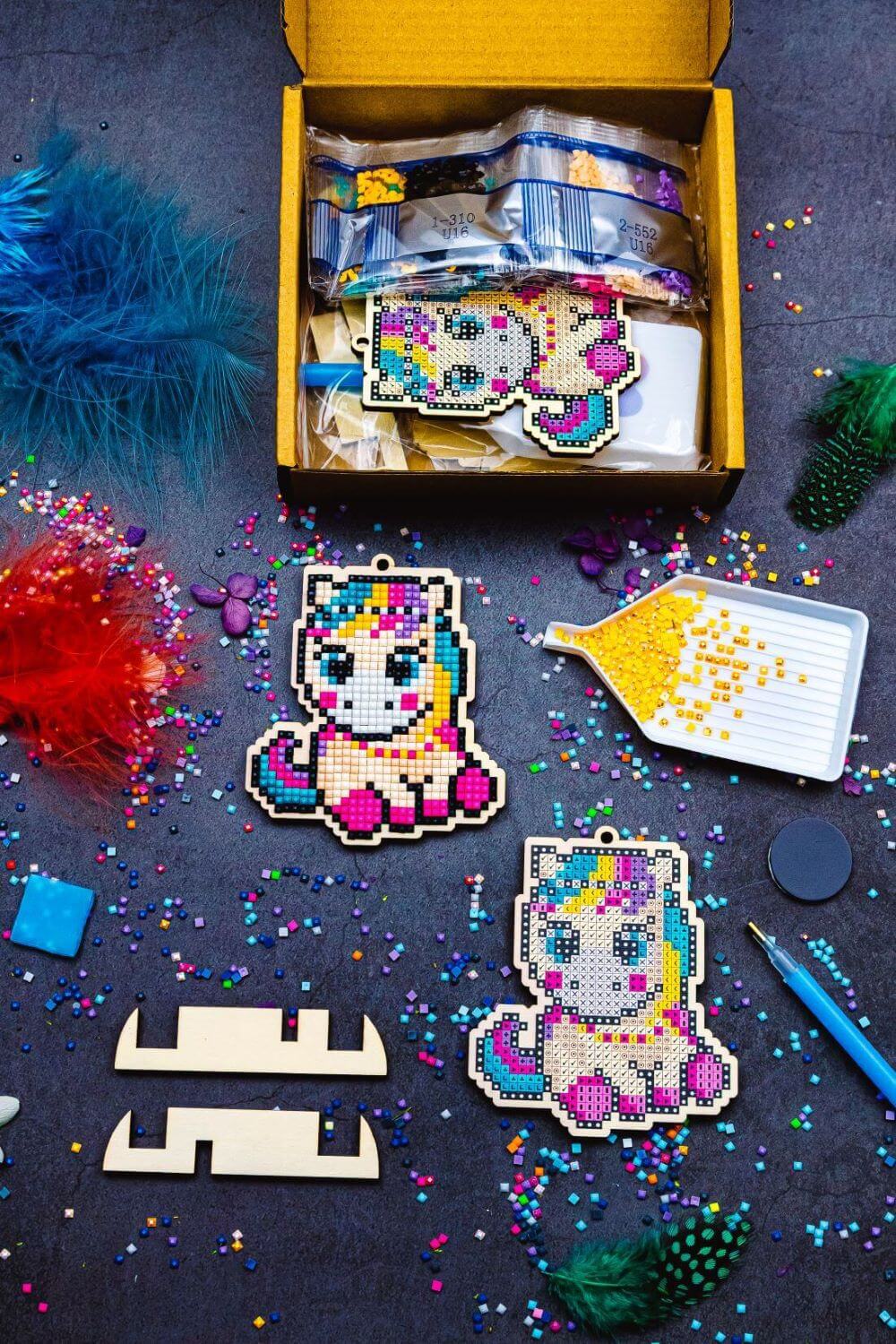 5D Diamond Painting 12.5x12.5 cm | Pendant Little pony | Wooden Base (U16e) – Diamond painting | Varvikas.Shop