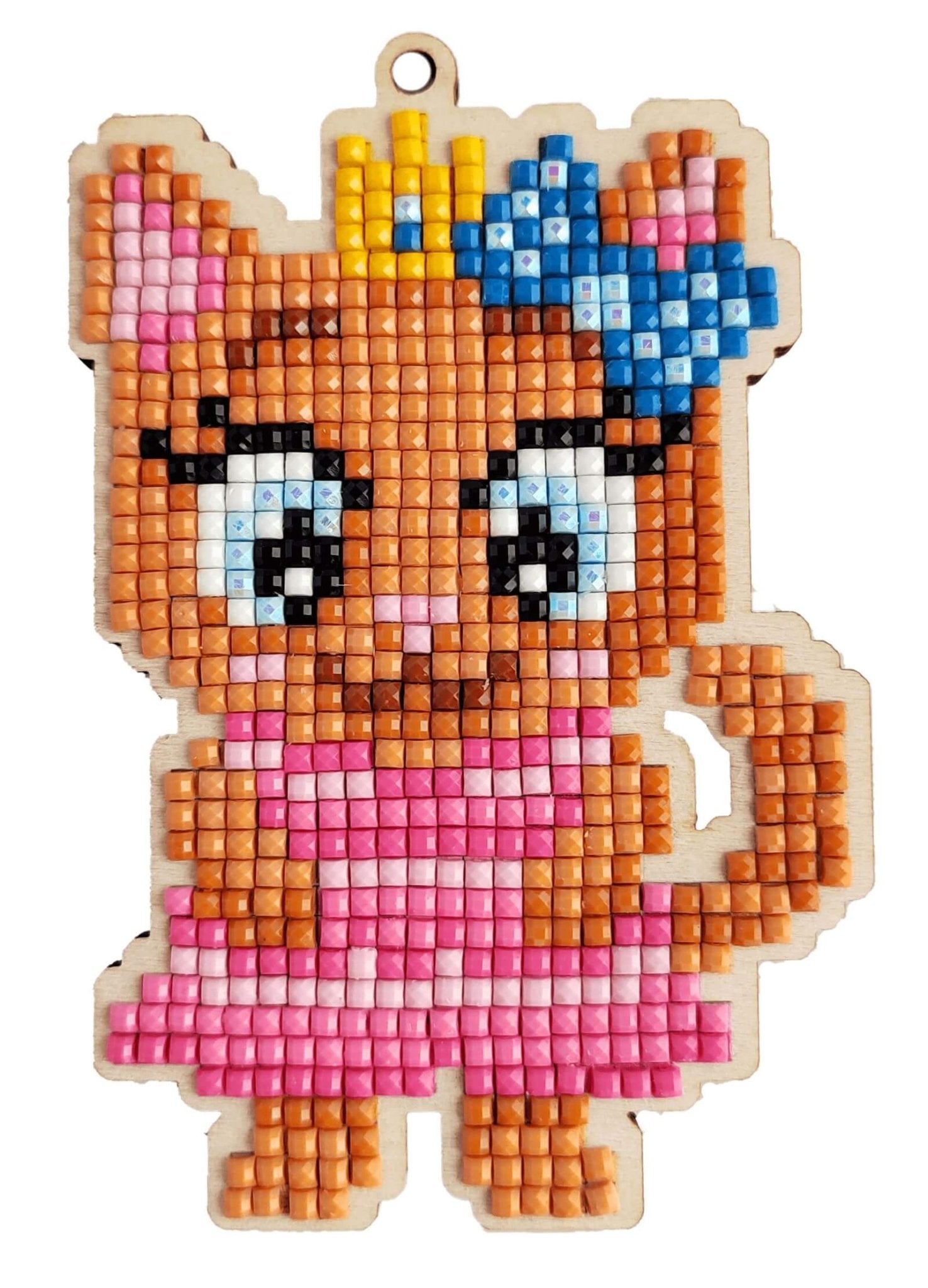 5D Diamond Painting 12.5x12.5 cm | Pendant Princess Murka | Wooden Base (U07e) – Diamond painting | Varvikas.Shop