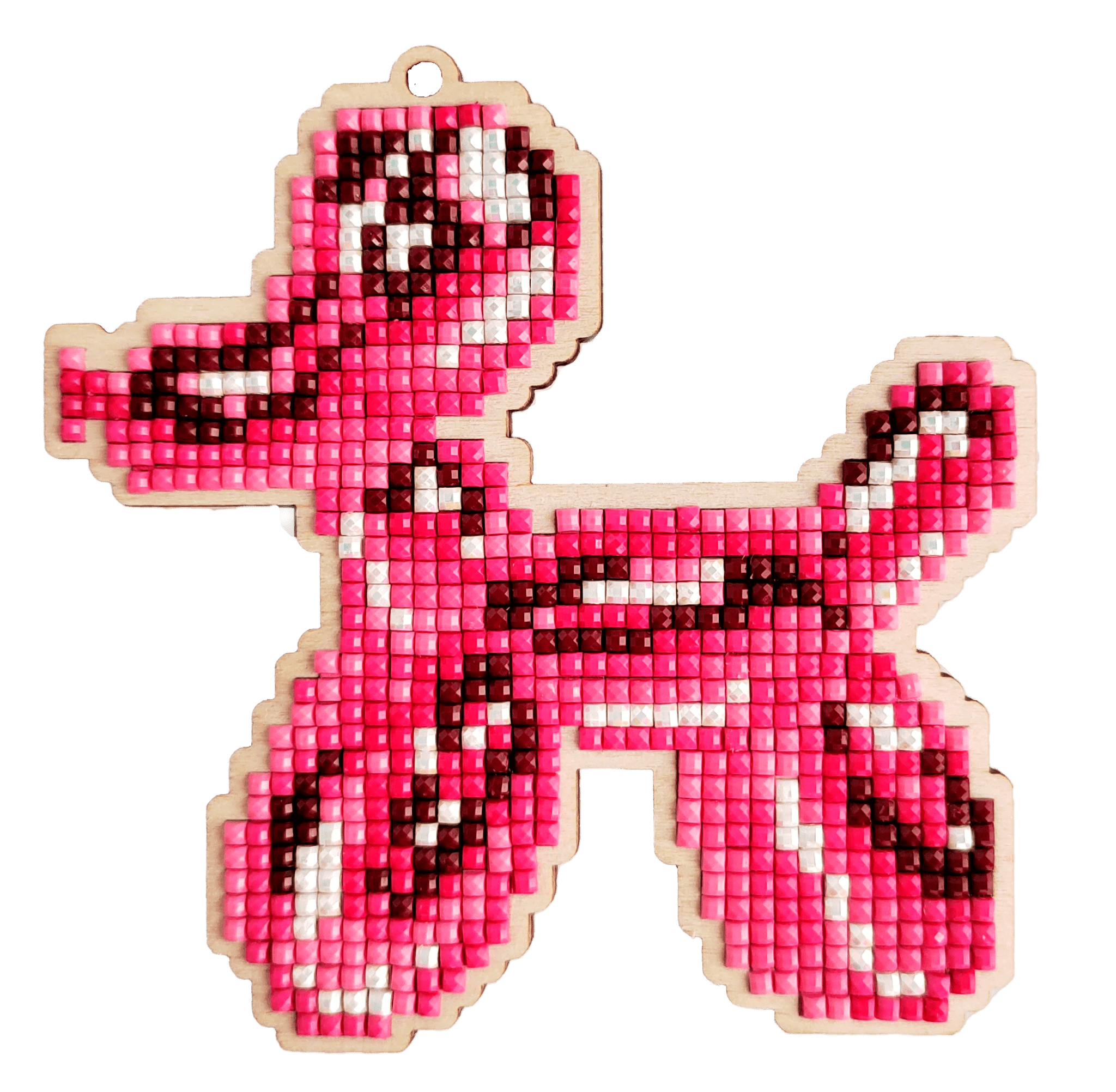 5D Diamond Painting 12.5x12.5 cm | Pendant The dog Sharik | Wooden Base (U01e) – Diamond painting | Varvikas.Shop