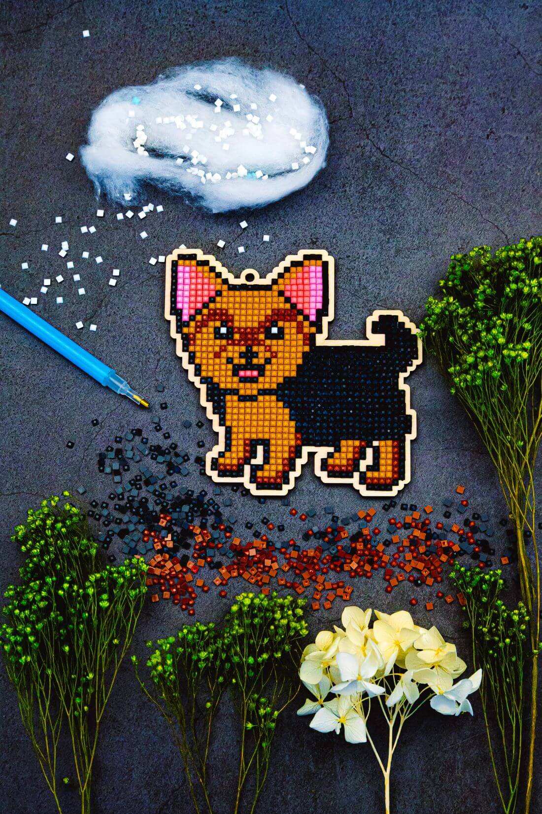 5D Diamond Painting 12.5x12.5 cm | Pendant York Nikas | Wooden Base (U12e) – Diamond painting | Varvikas.Shop