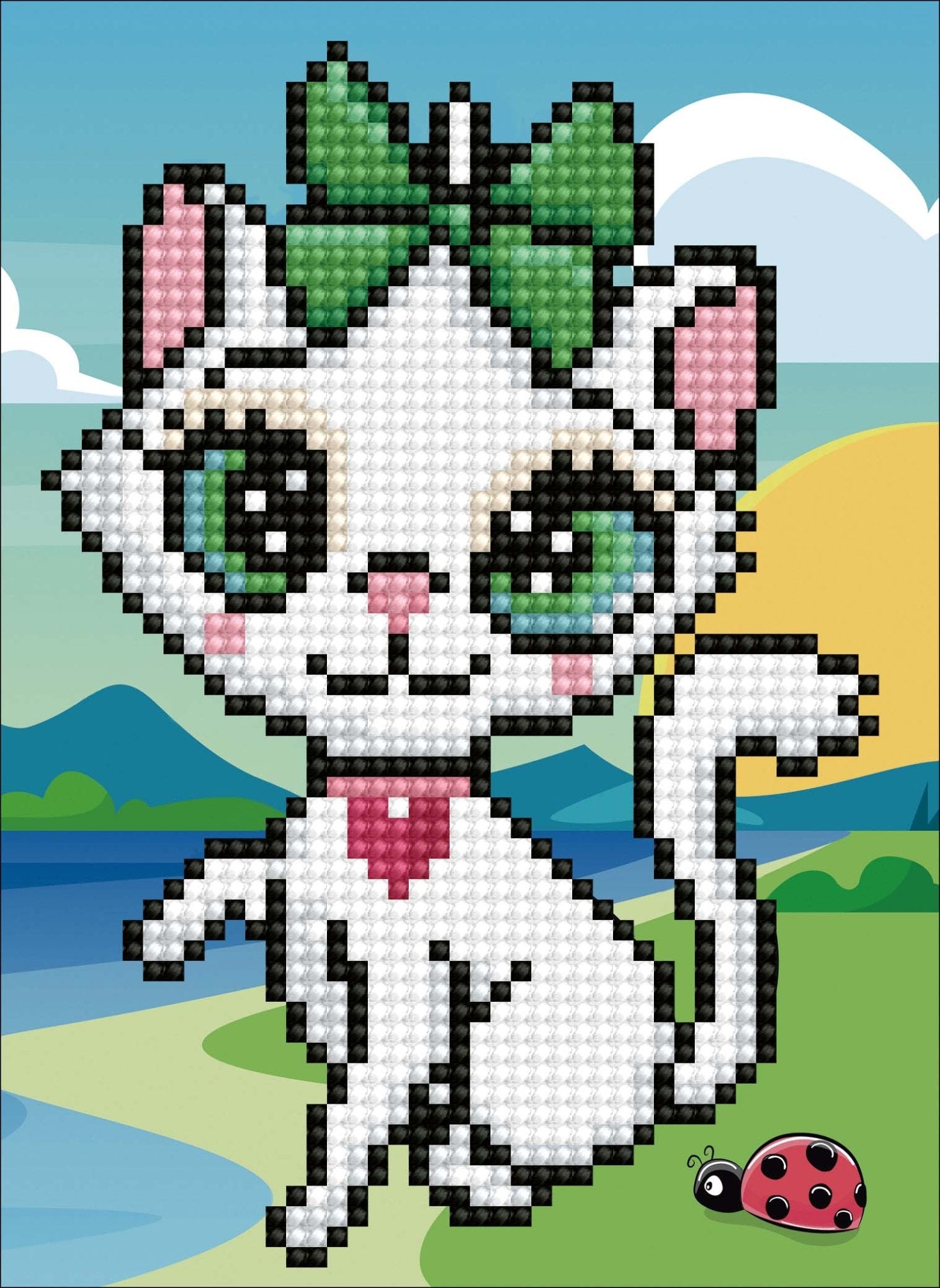 5D Diamond Painting 17х22 cm | Cat Mila (X201e) – Diamond painting | Varvikas.Shop