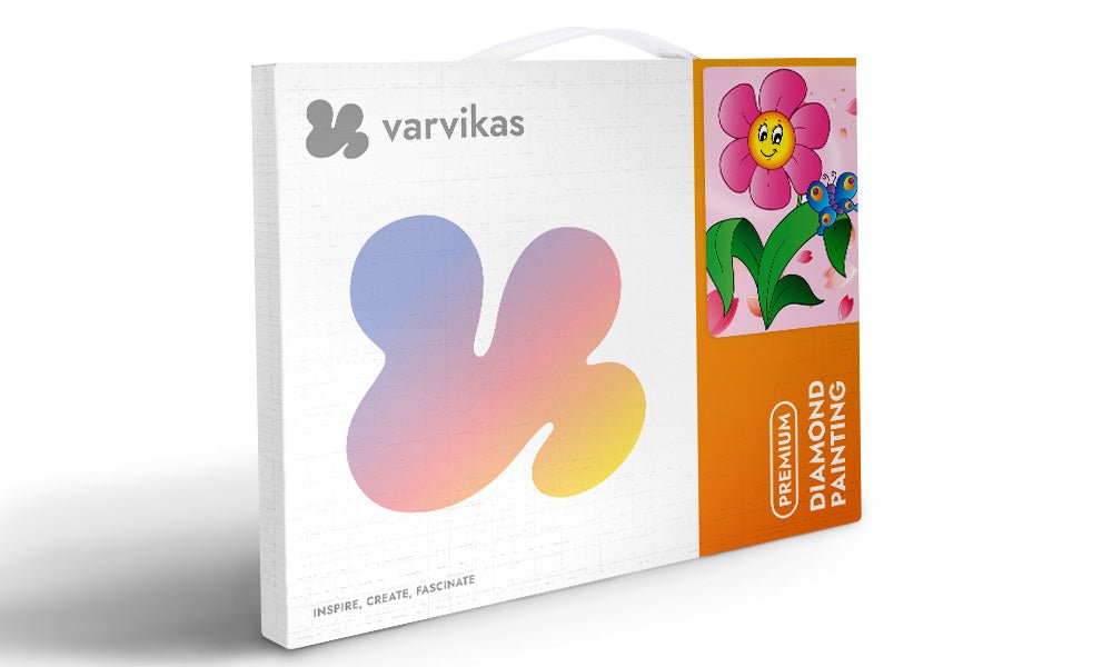 5D Diamond Painting 17х22 cm | Flower with Butterfly (X010e) – Diamond painting | Varvikas.Shop