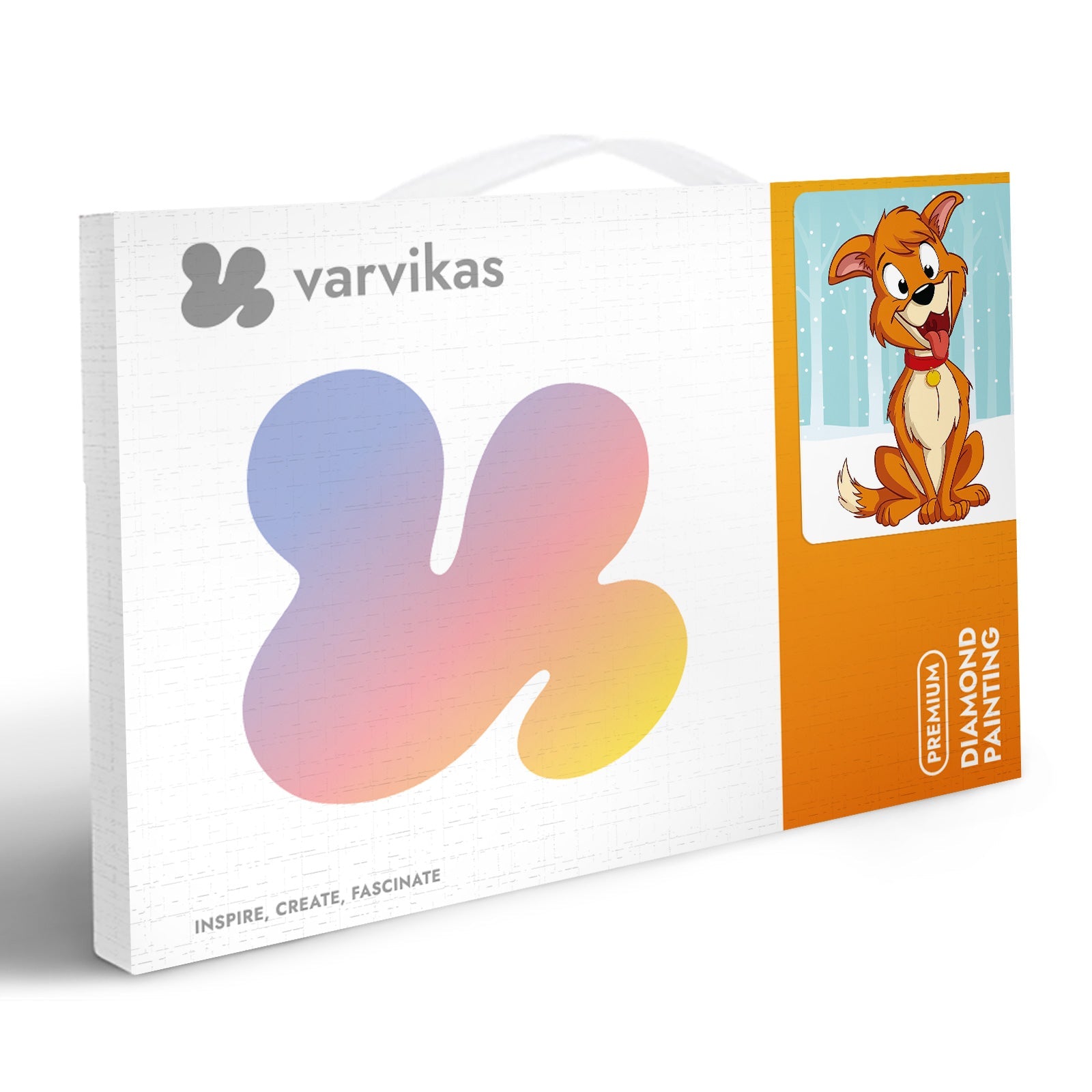 5D Diamond Painting 17х22 cm | Happy Doggy (X009e) – Diamond painting | Varvikas.Shop