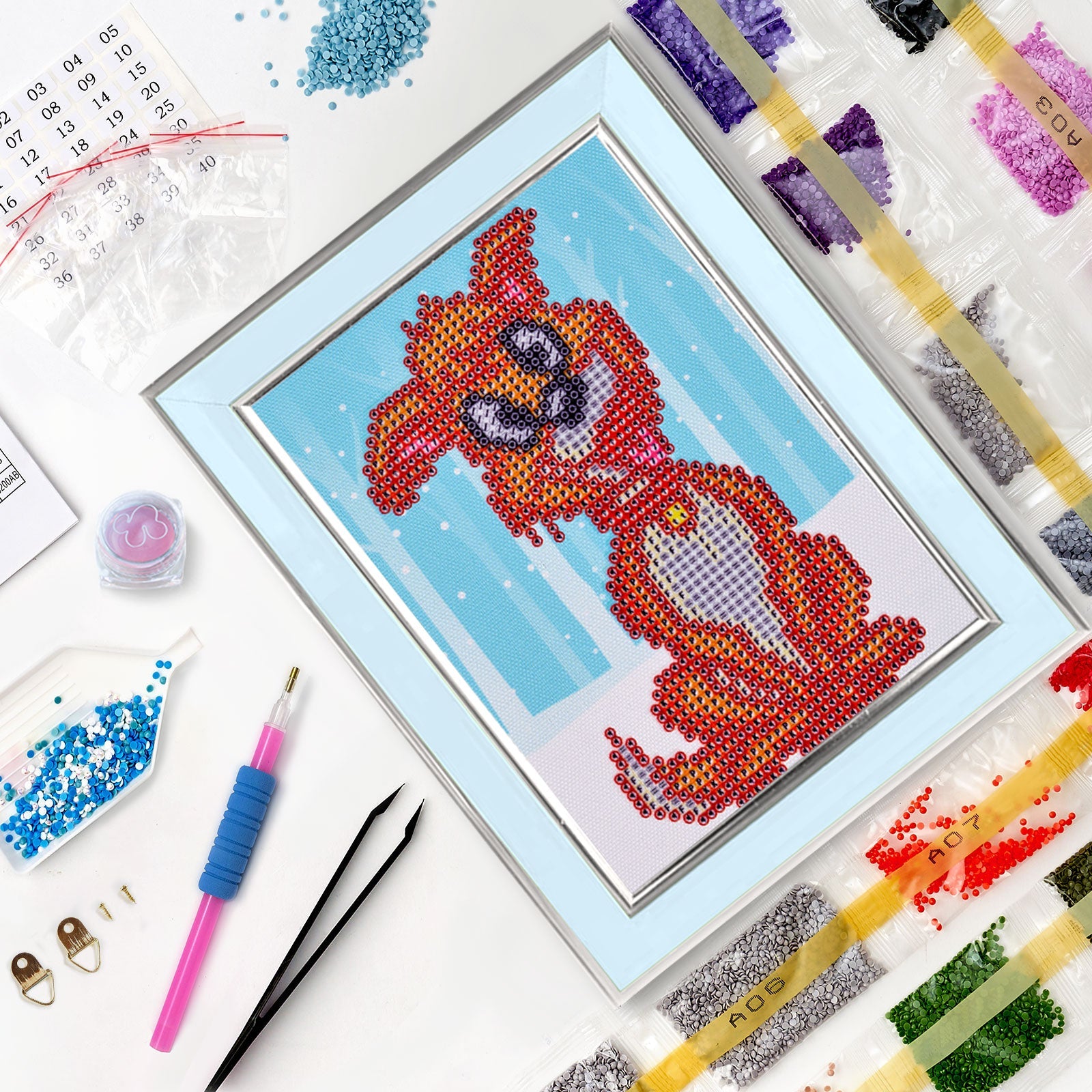 5D Diamond Painting 17х22 cm | Happy Doggy (X009e) – Diamond painting | Varvikas.Shop