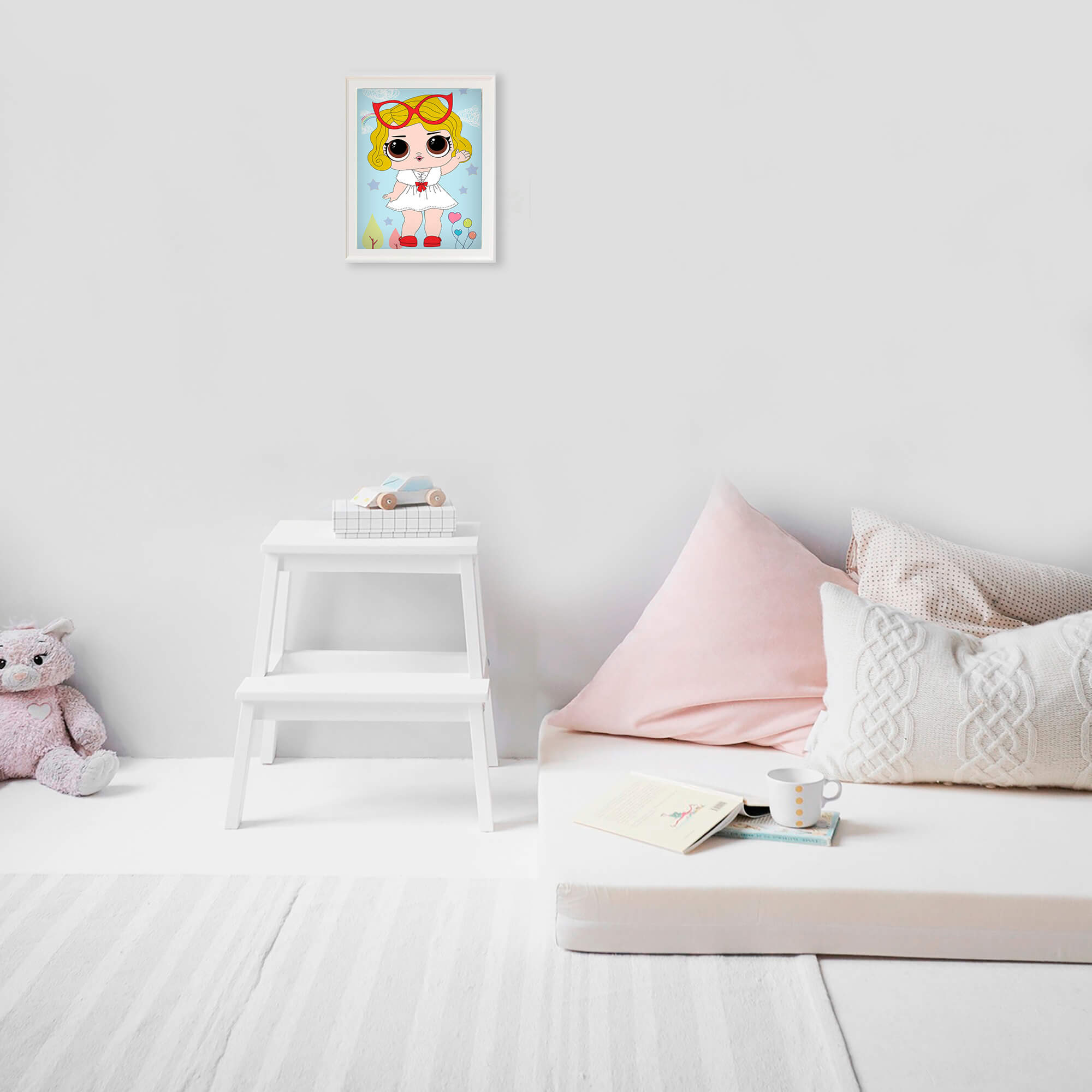 5D Diamond Painting 17х22 cm | Little Girl with Glasses (X016e) – Diamond painting | Varvikas.Shop