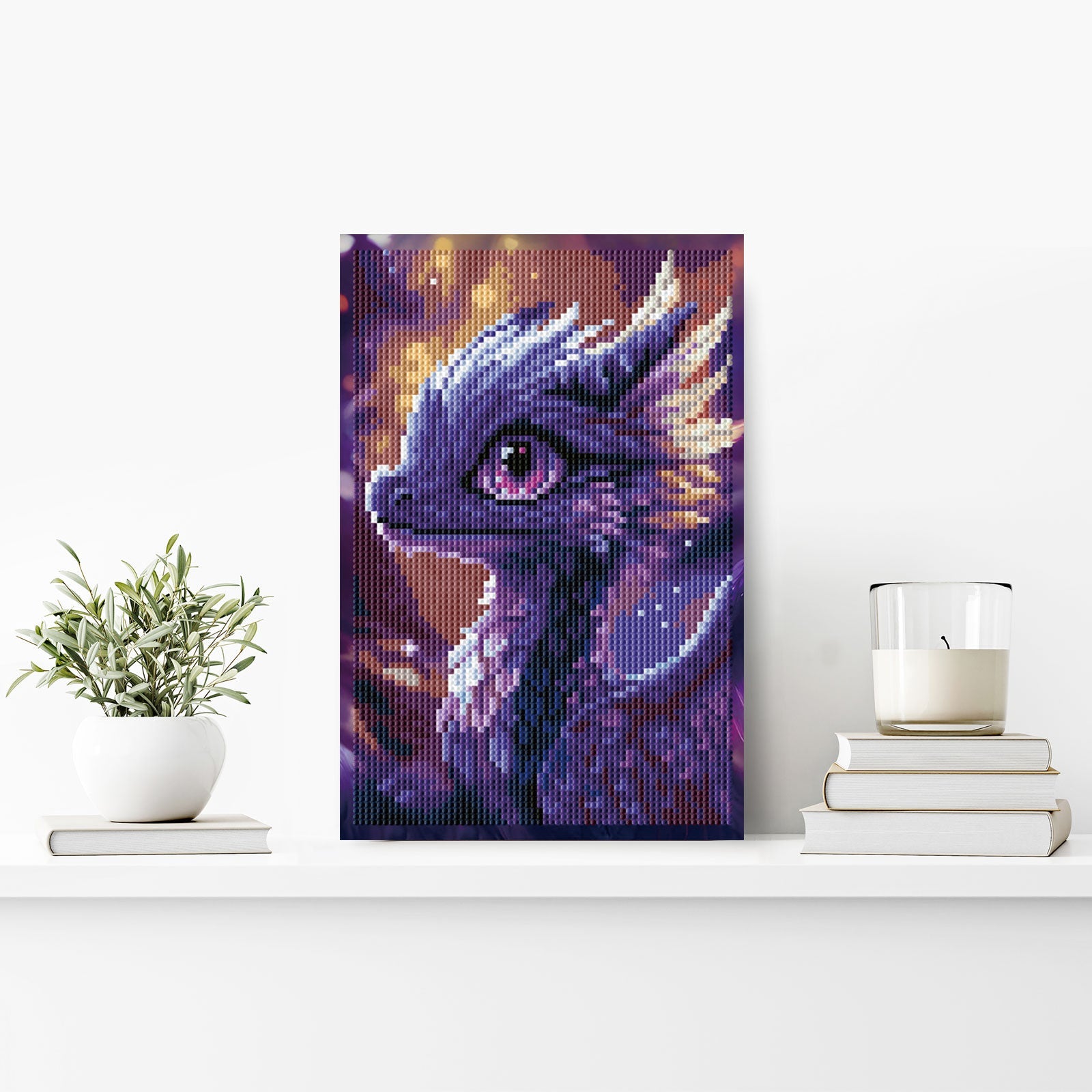 5D Diamond Painting 20×30 cm, Indigo Dragon (LC066e) – Diamond painting | Varvikas.Shop