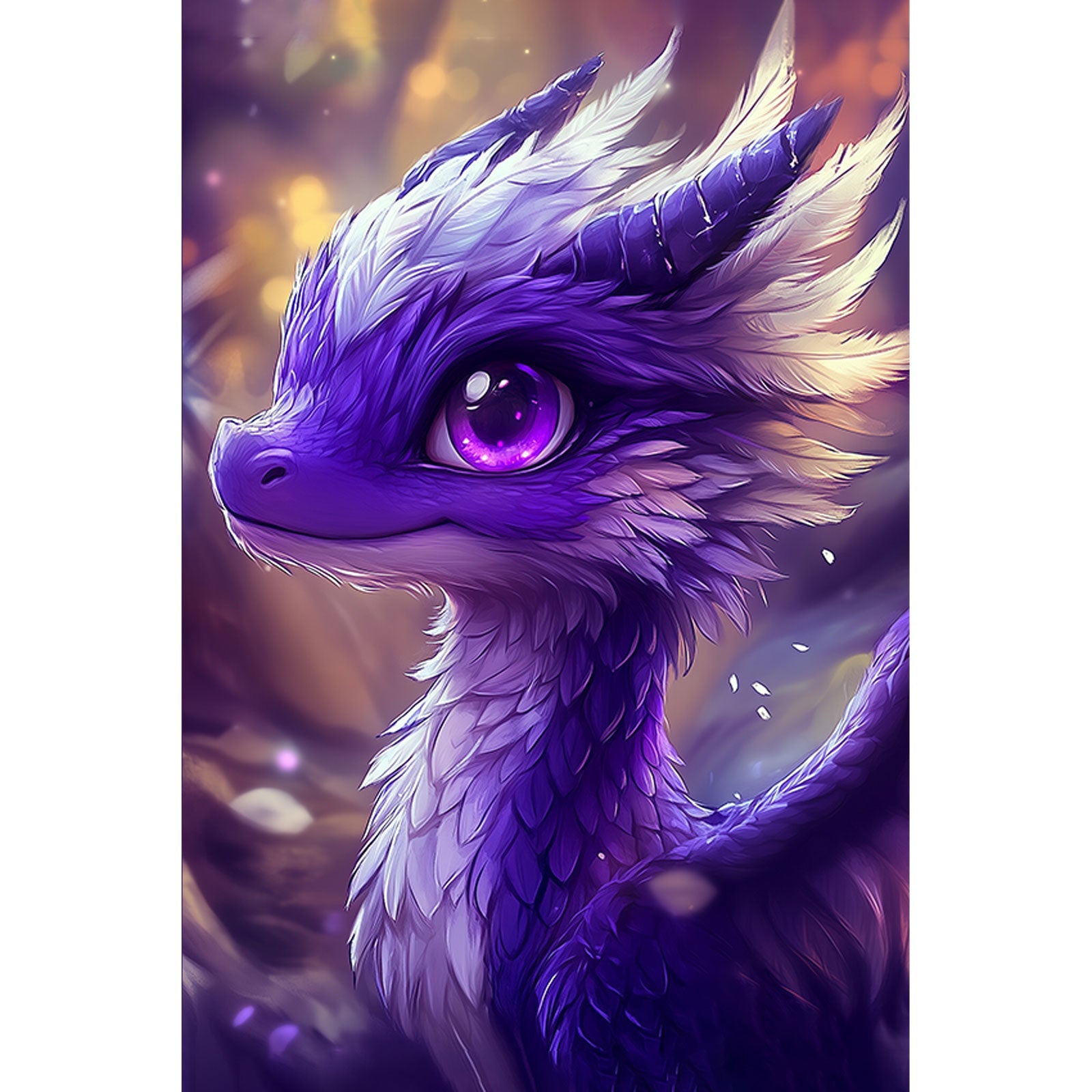 5D Diamond Painting 20×30 cm, Indigo Dragon (LC066e) – Diamond painting | Varvikas.Shop