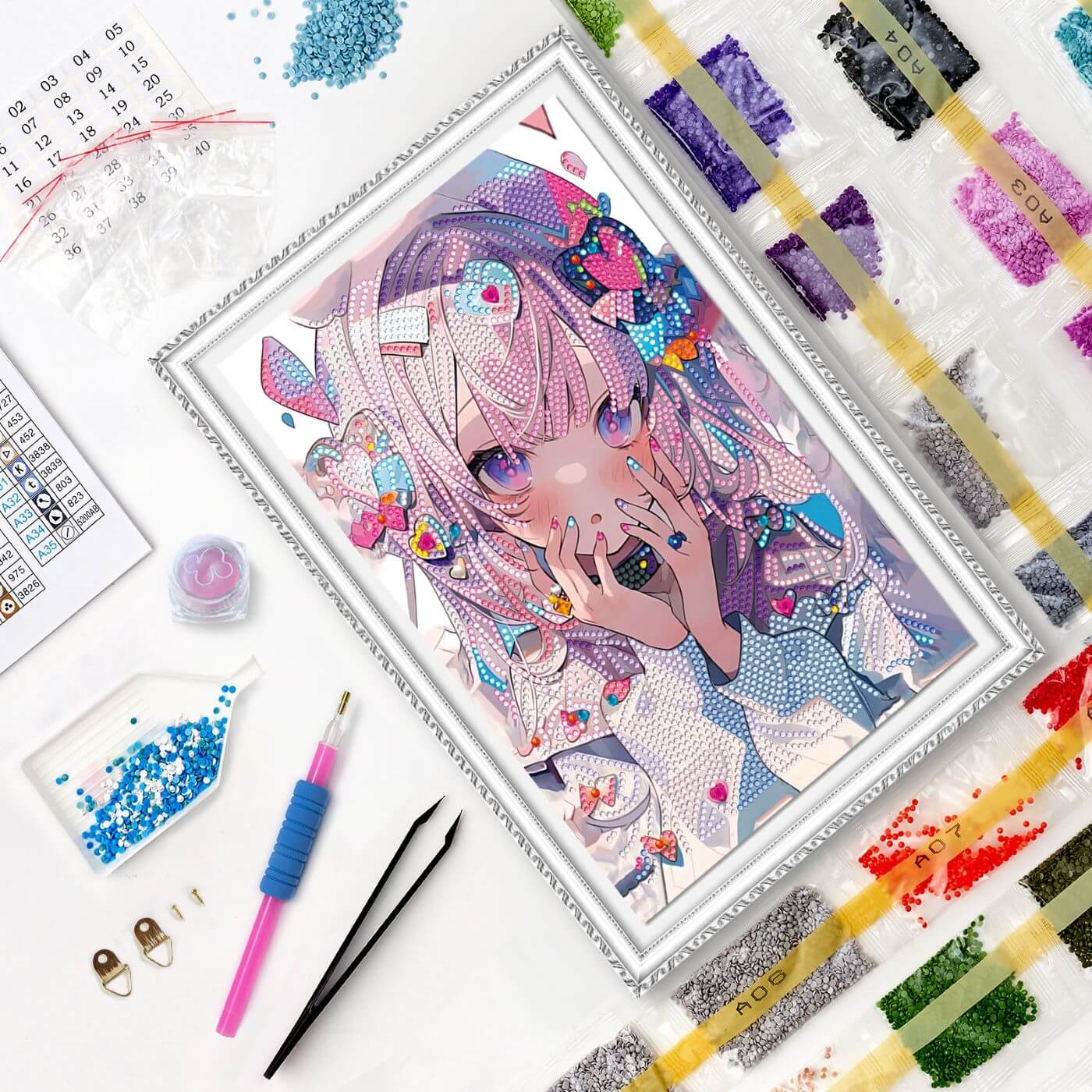5D Diamond Painting 20x30 cm | Anime girl (LC061e) – Diamond painting | Varvikas.Shop