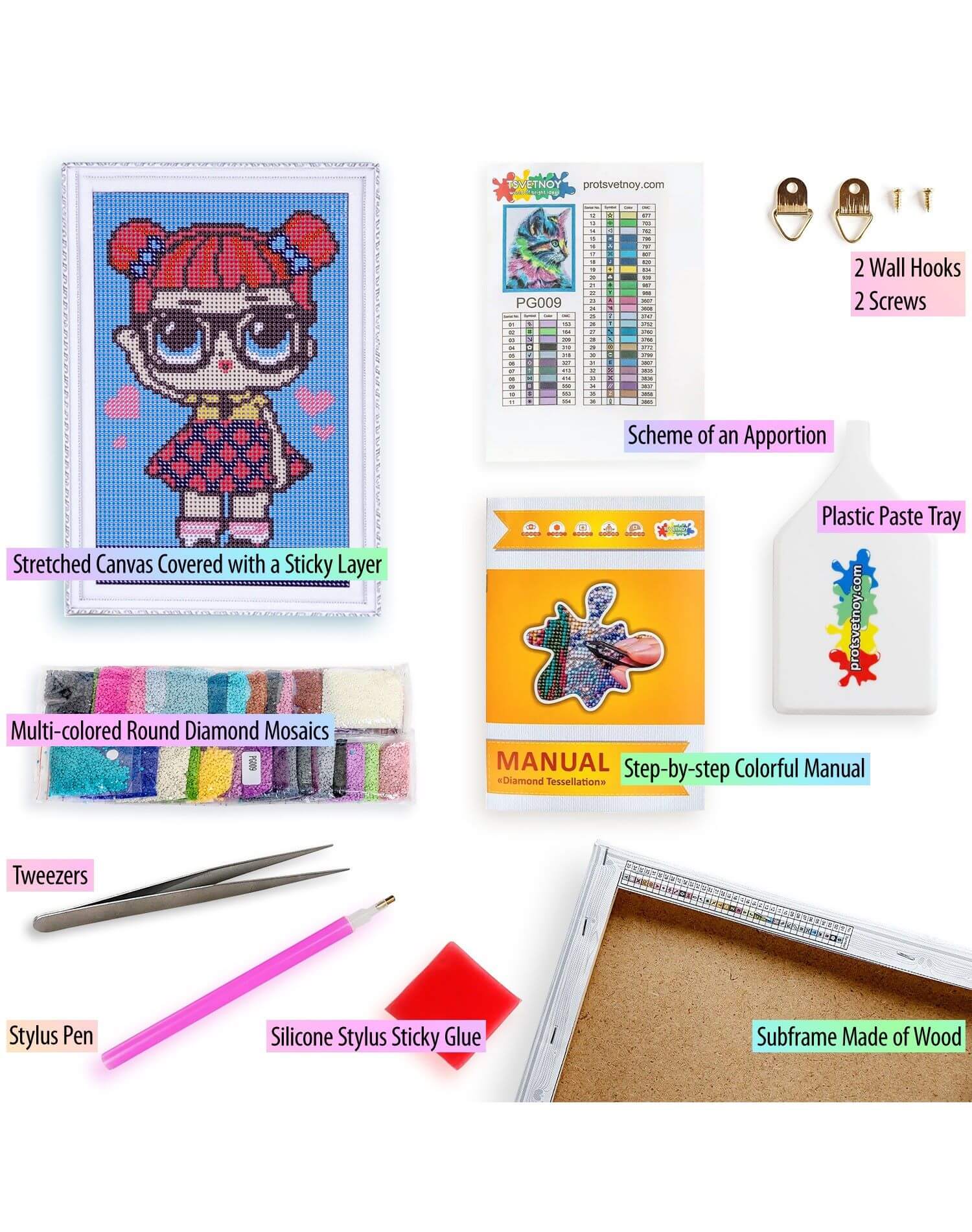 5D Diamond Painting 20x30 cm | Best Friend (LC031e) – Diamond painting | Varvikas.Shop