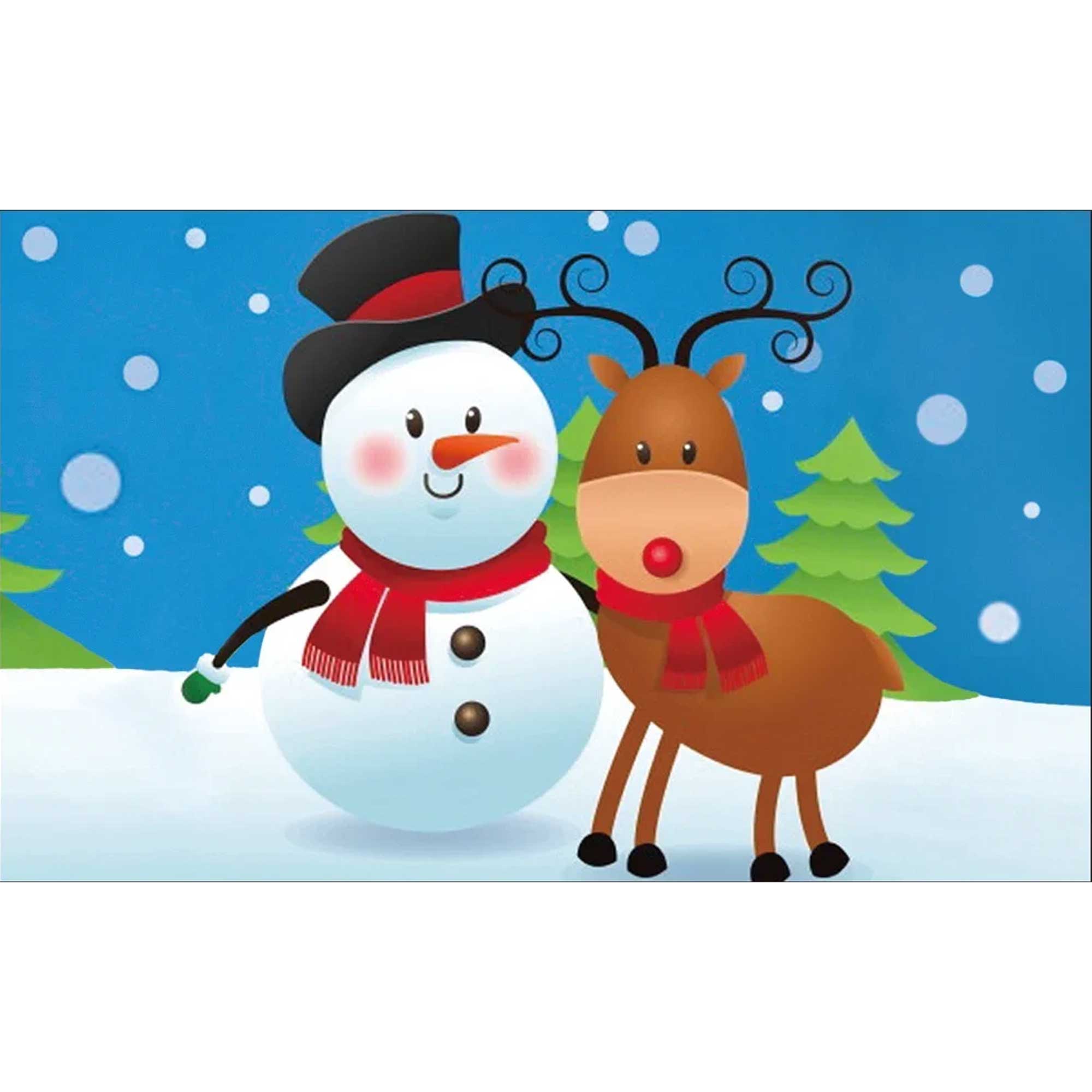 5D Diamond Painting 20x30 cm | Christmas friends (LC019e) – Diamond painting | Varvikas.Shop