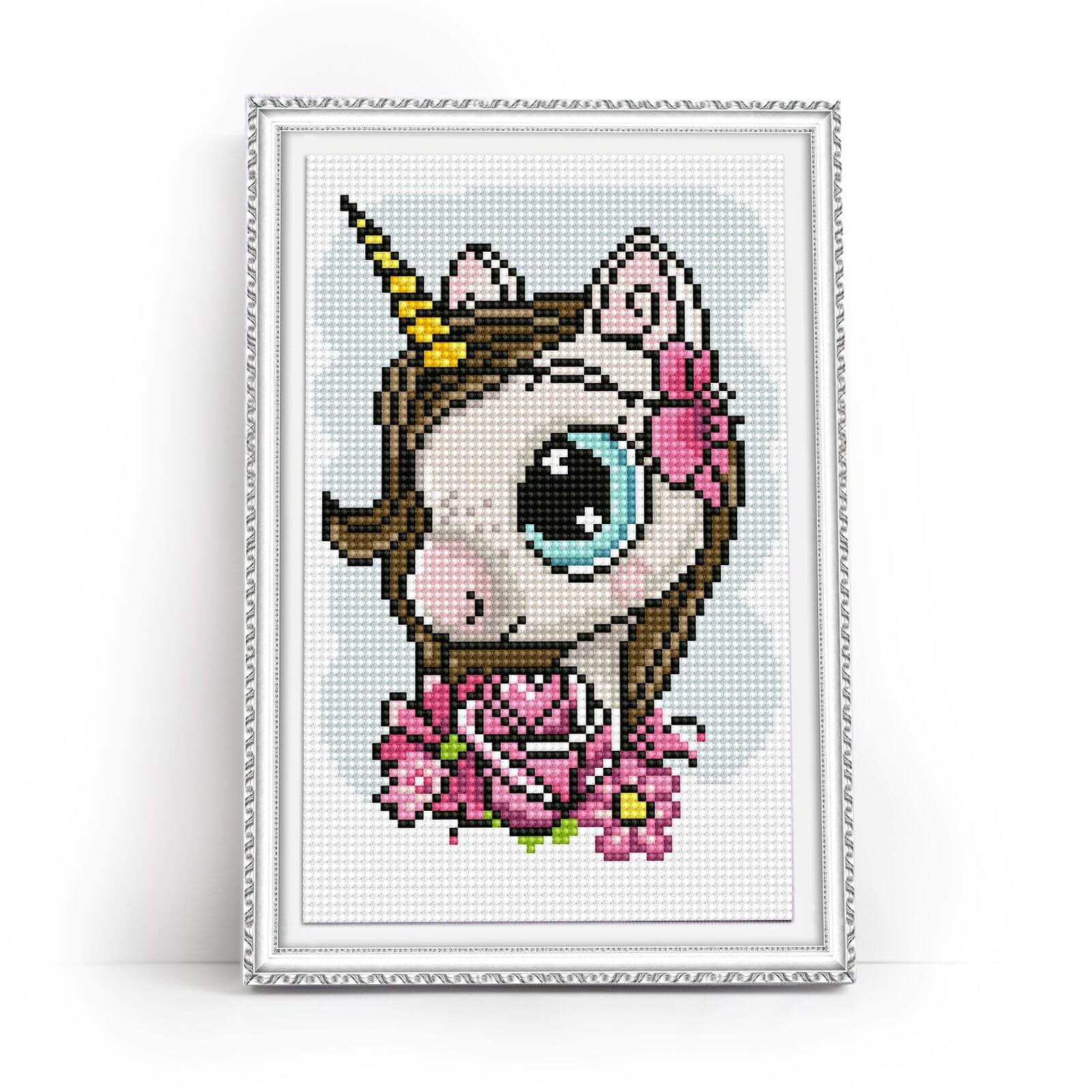 5D Diamond Painting 20x30 cm | Cute Baby Unicorn (LC037e) – Diamond painting | Varvikas.Shop