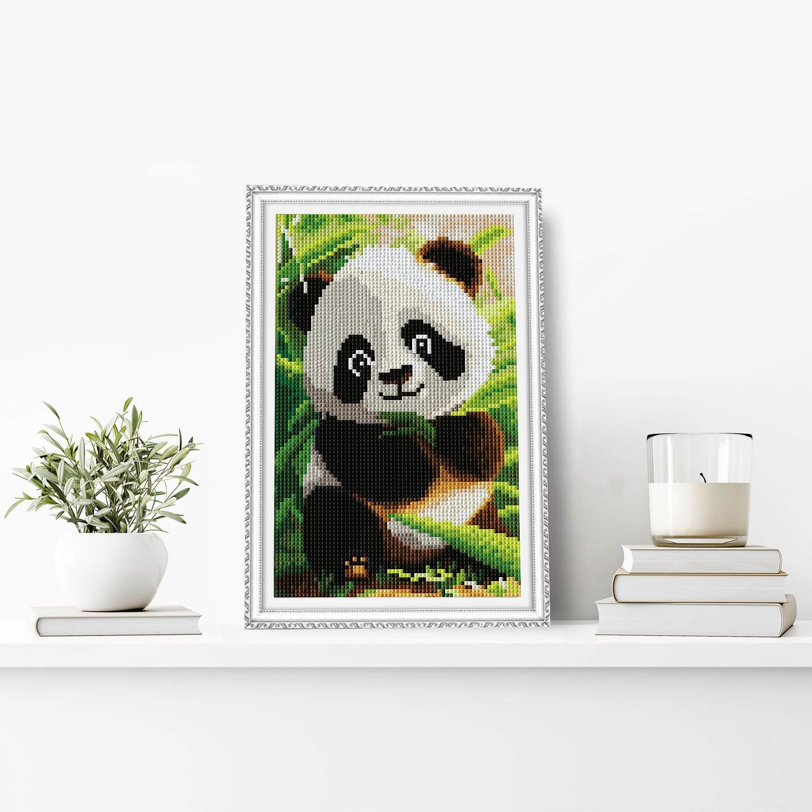 5D Diamond Painting 20x30 cm | Cute panda (LC060e) – Diamond painting | Varvikas.Shop