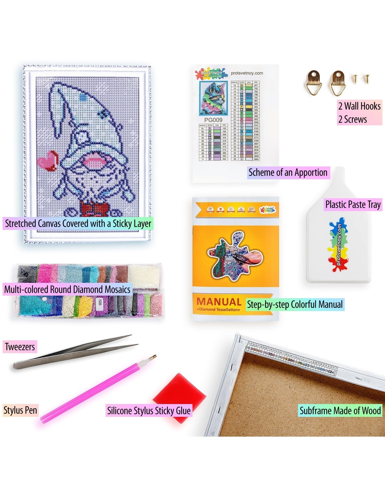 5D Diamond Painting 20x30 cm | Dwarf (LC018e) – Diamond painting | Varvikas.Shop