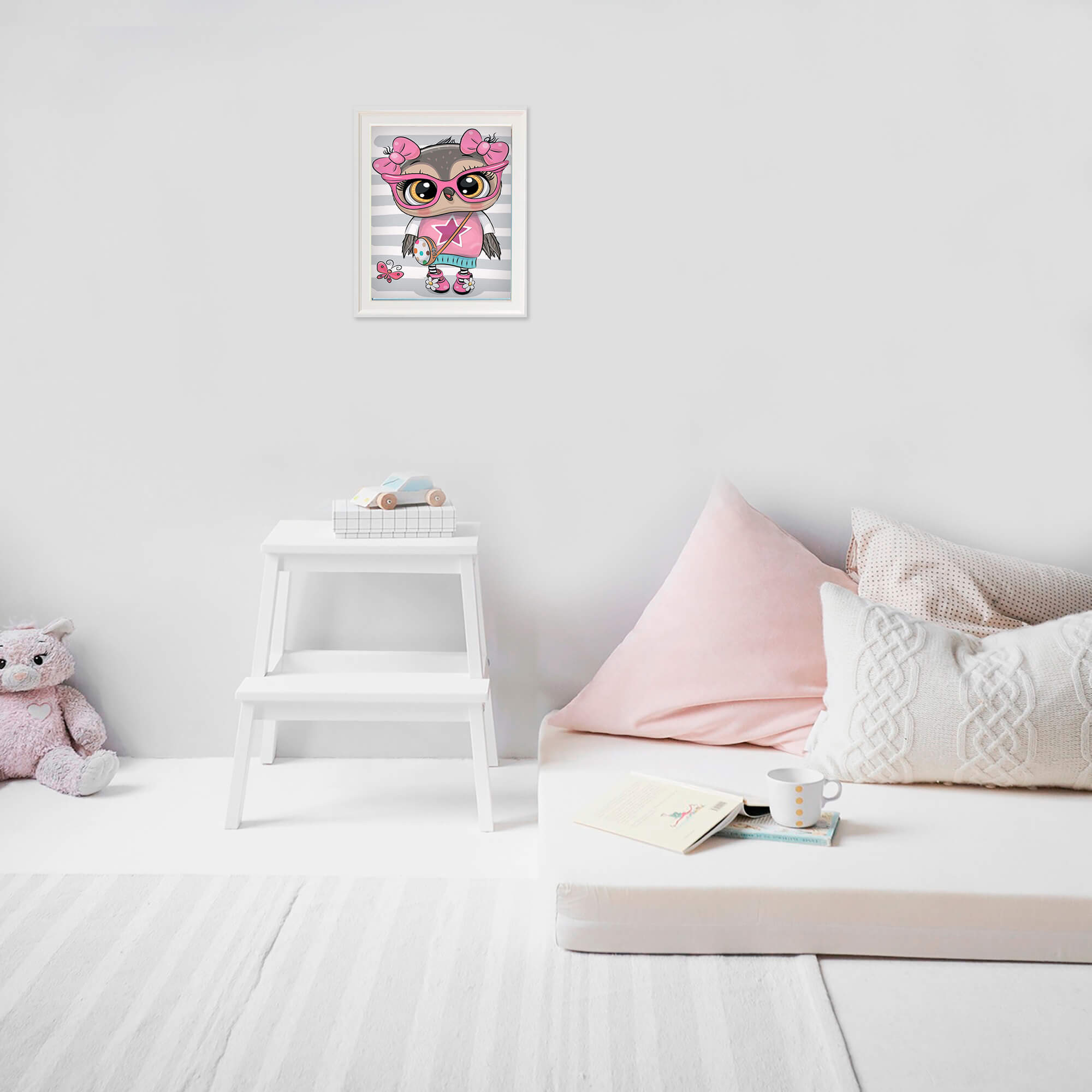 5D Diamond Painting 20x30 cm | Fashionable Owl (LC034e) – Diamond painting | Varvikas.Shop