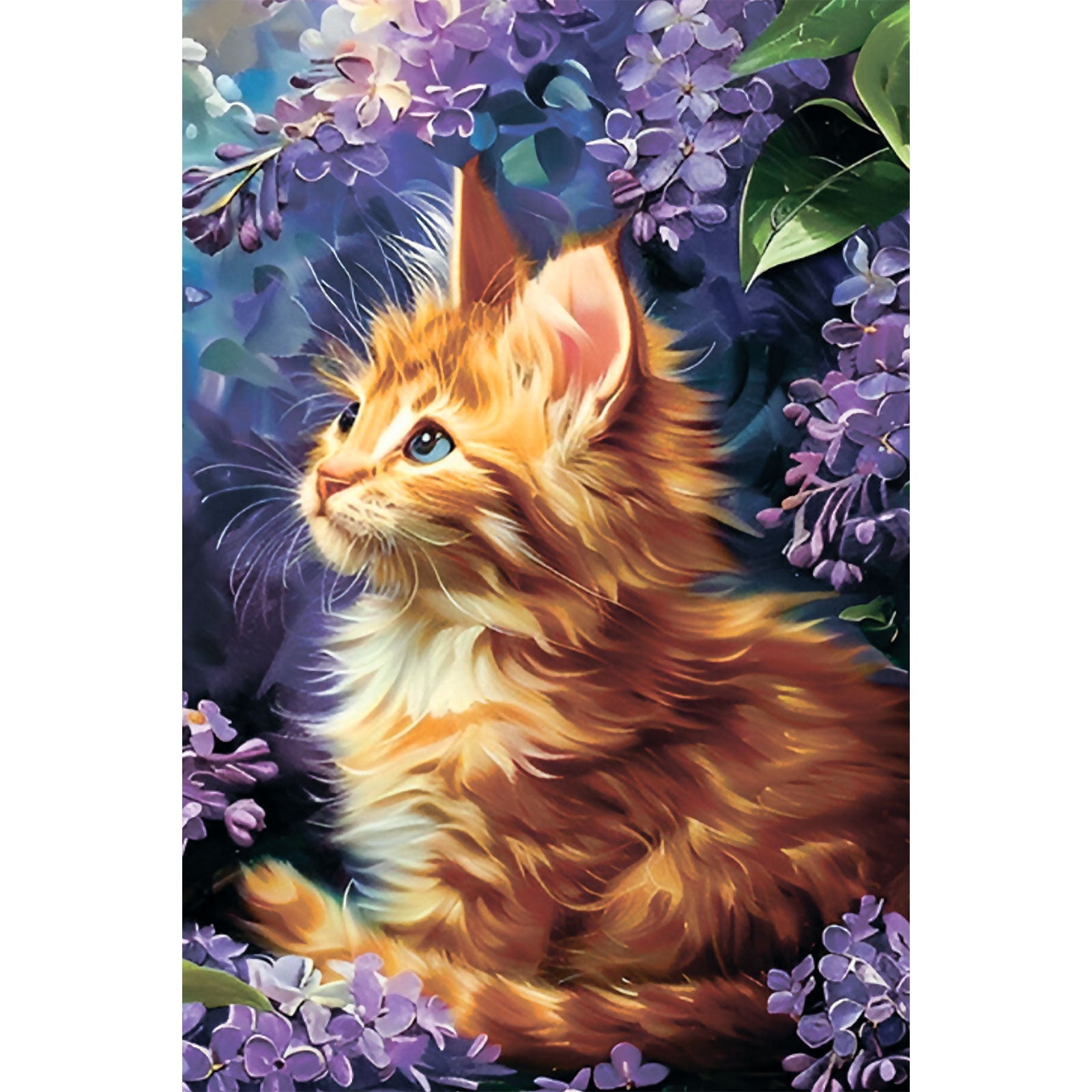 5D Diamond Painting 20x30 cm | Ginger Kitten (LC064e) – Diamond painting | Varvikas.Shop