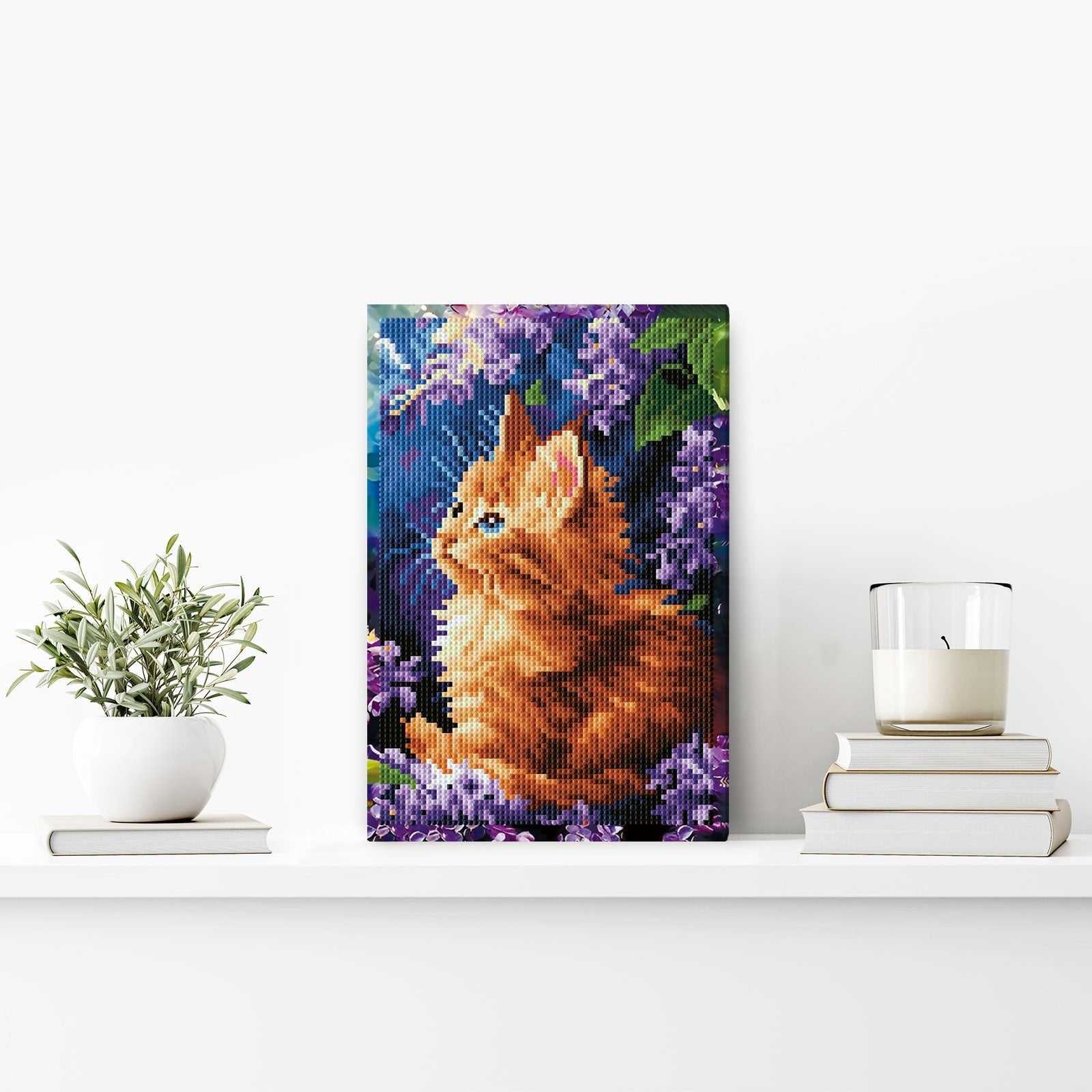 5D Diamond Painting 20x30 cm | Ginger Kitten (LC064e) – Diamond painting | Varvikas.Shop