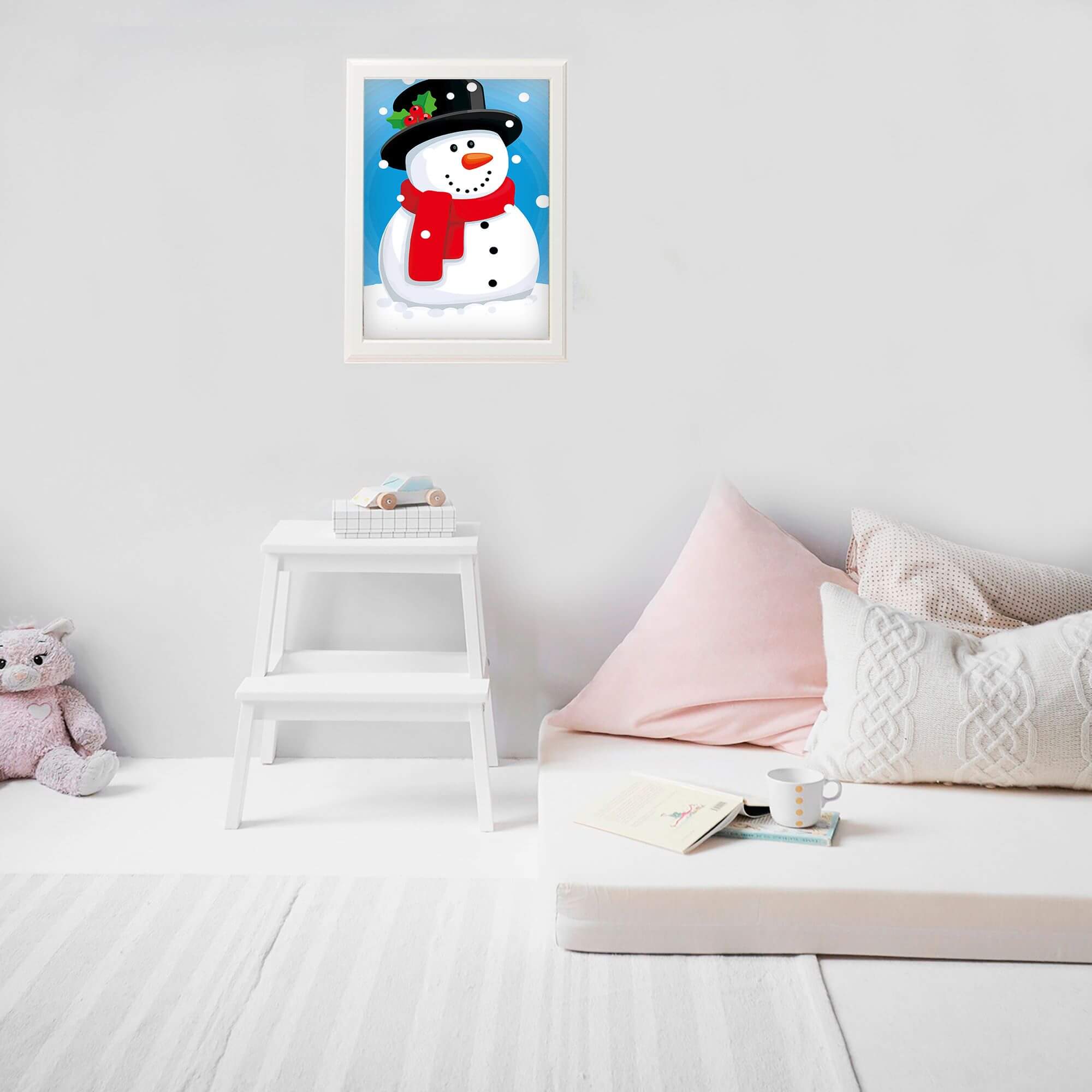 5D Diamond Painting 20x30 cm | Happy Snowman (LC023e) – Diamond painting | Varvikas.Shop