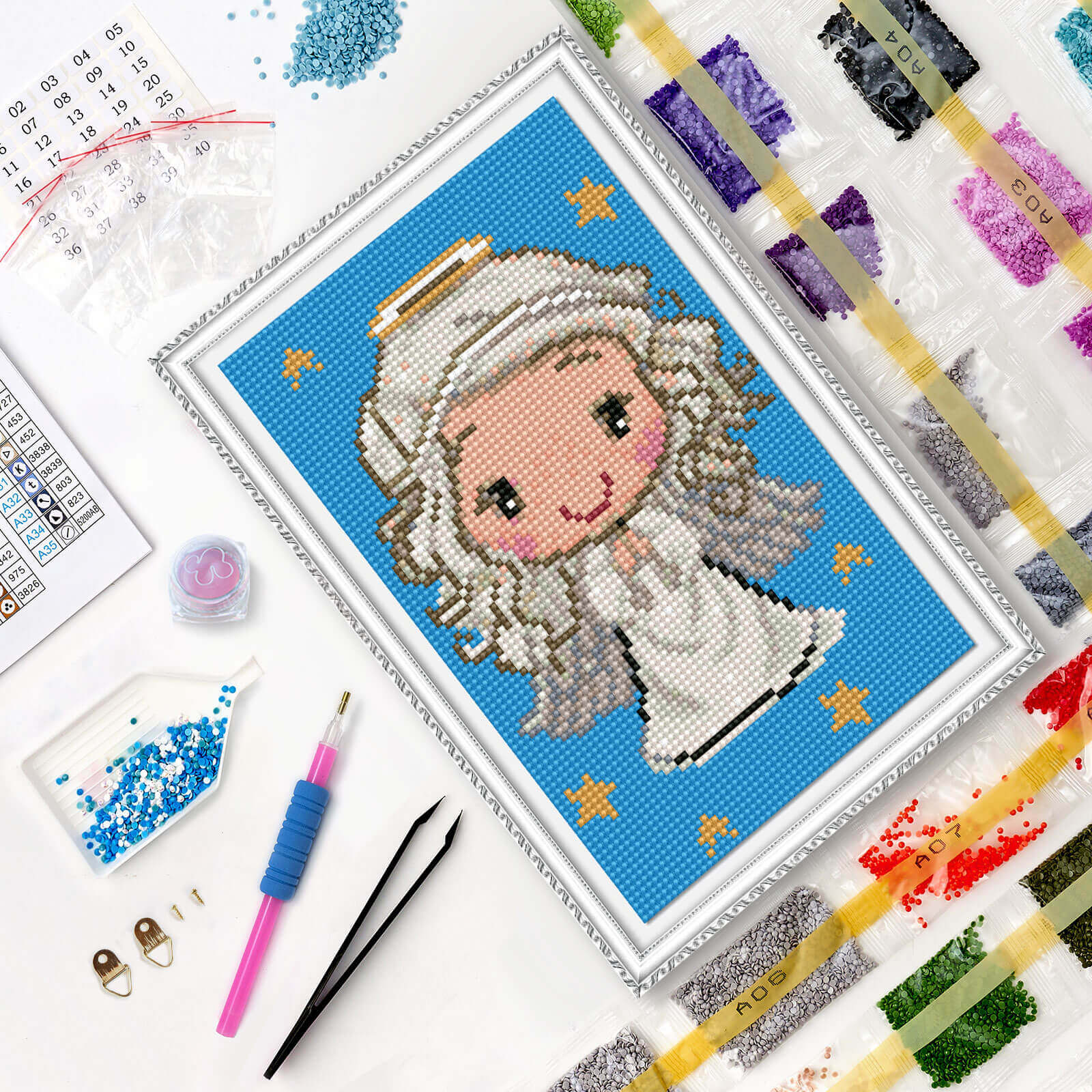 5D Diamond Painting 20x30 cm | Little Angel (LC046e) – Diamond painting | Varvikas.Shop