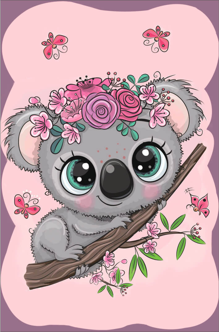 5D Diamond Painting 20x30 cm | Little Koala (LC020e) – Diamond painting | Varvikas.Shop