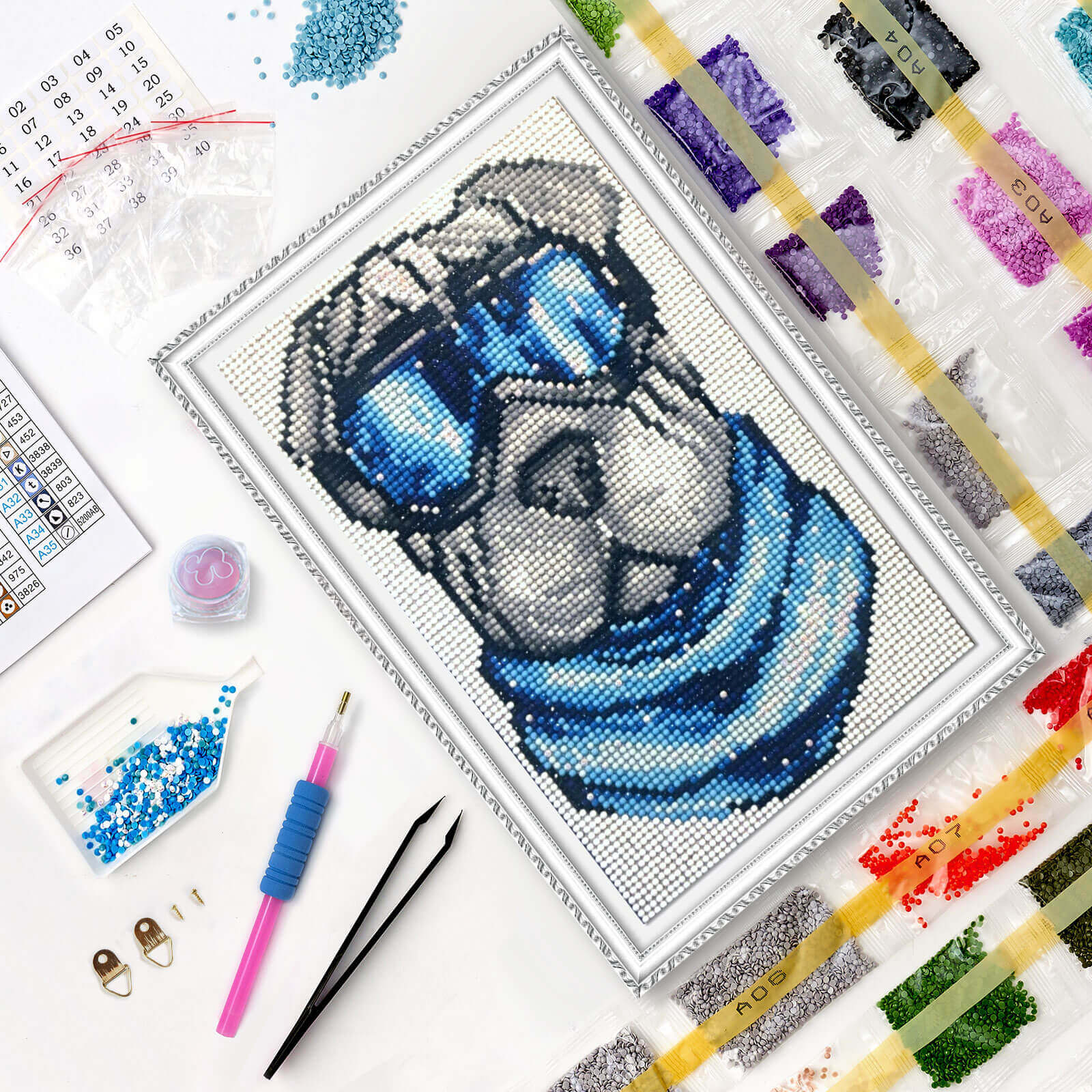 5D Diamond Painting 20x30 cm | Sharpei (LC013e) – Diamond painting | Varvikas.Shop