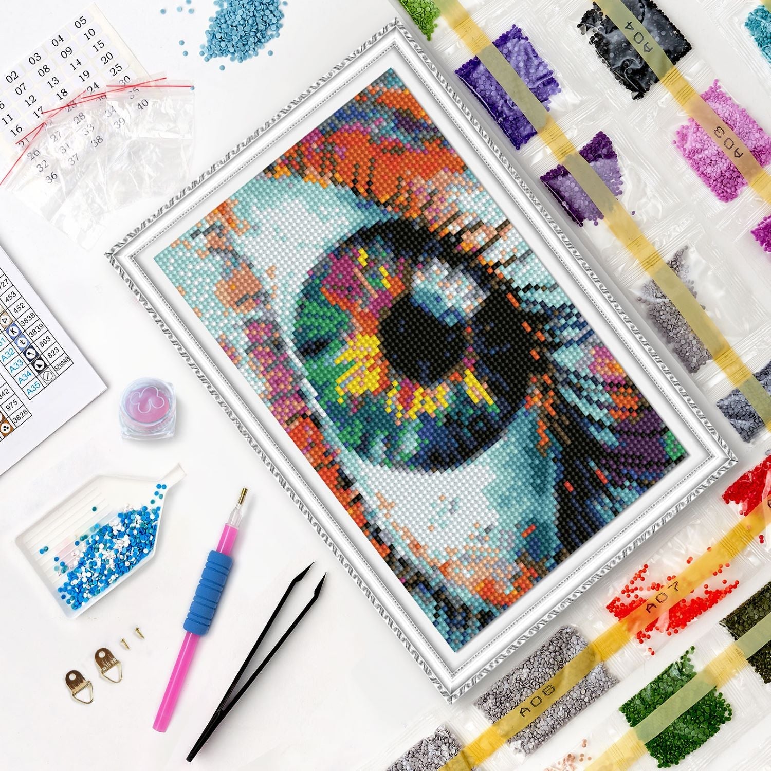 5D Diamond Painting 20x30 cm | The Gaze of Art (LC050e) – Diamond painting | Varvikas.Shop