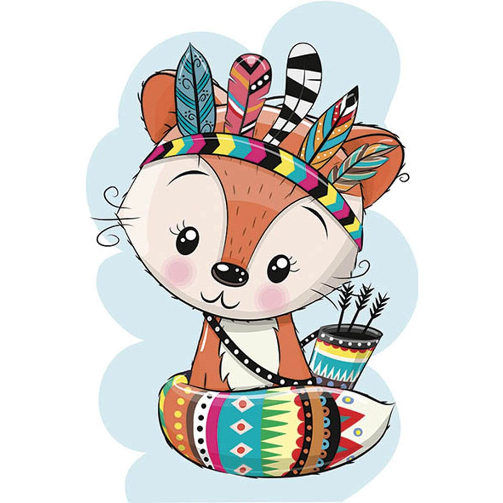 5D Diamond Painting 20x30 cm | The Indian (LC042e) – Diamond painting | Varvikas.Shop