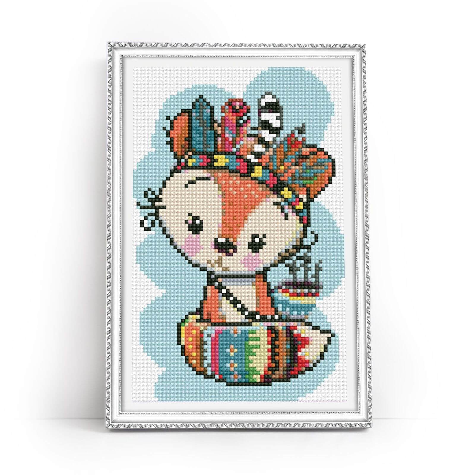 5D Diamond Painting 20x30 cm | The Indian (LC042e) – Diamond painting | Varvikas.Shop