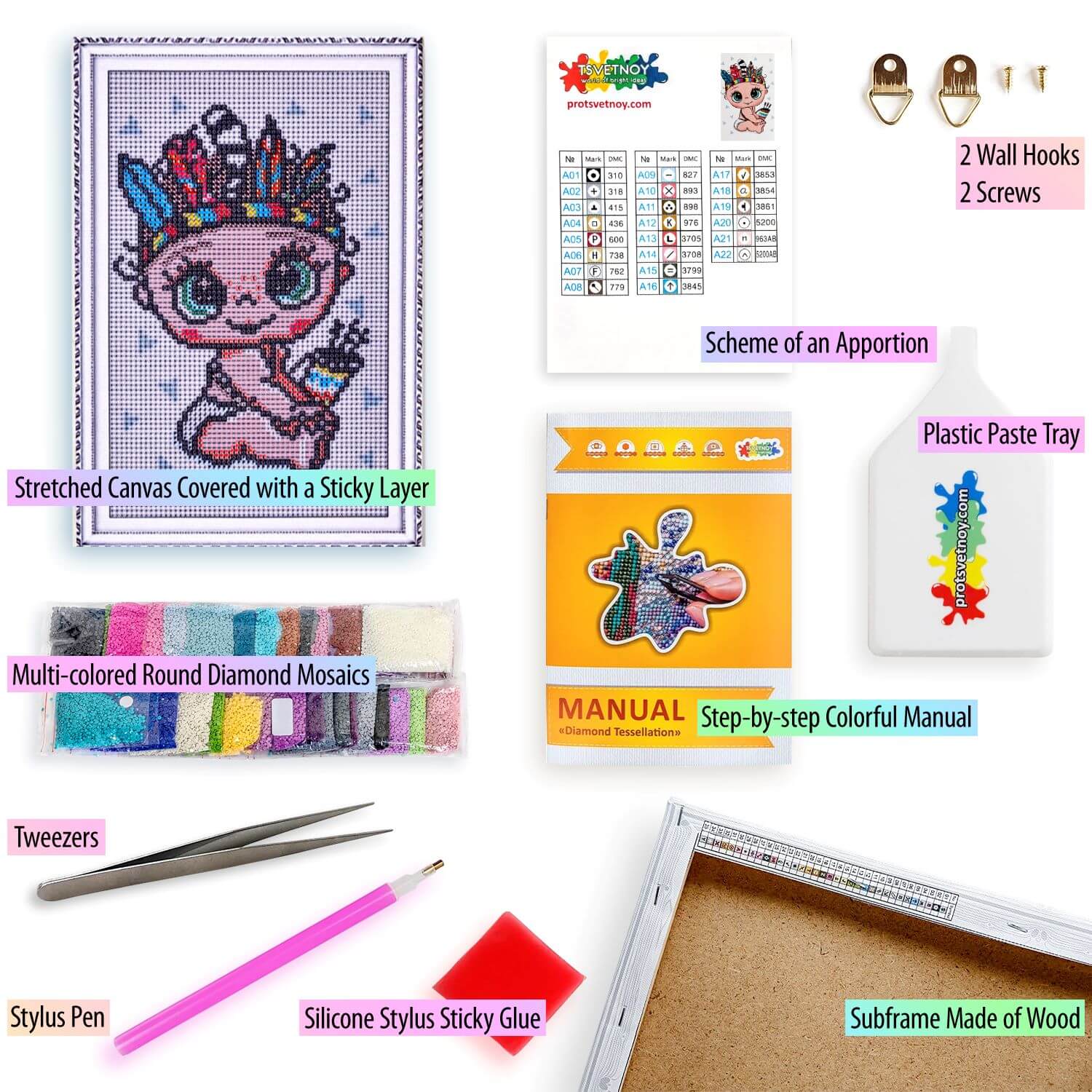 5D Diamond Painting 20x30 cm | The Indian (LC043e) – Diamond painting | Varvikas.Shop