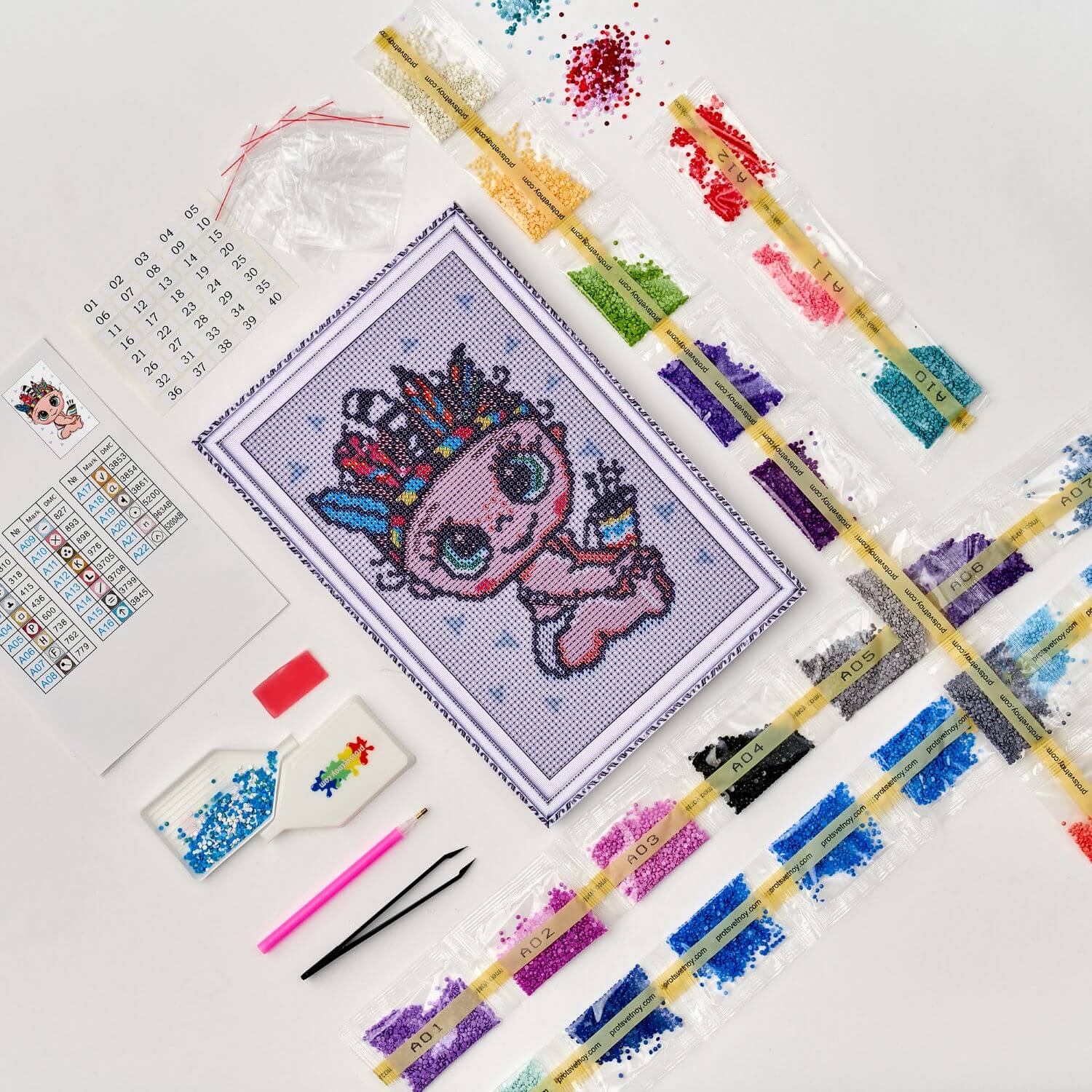 5D Diamond Painting 20x30 cm | The Indian (LC043e) – Diamond painting | Varvikas.Shop