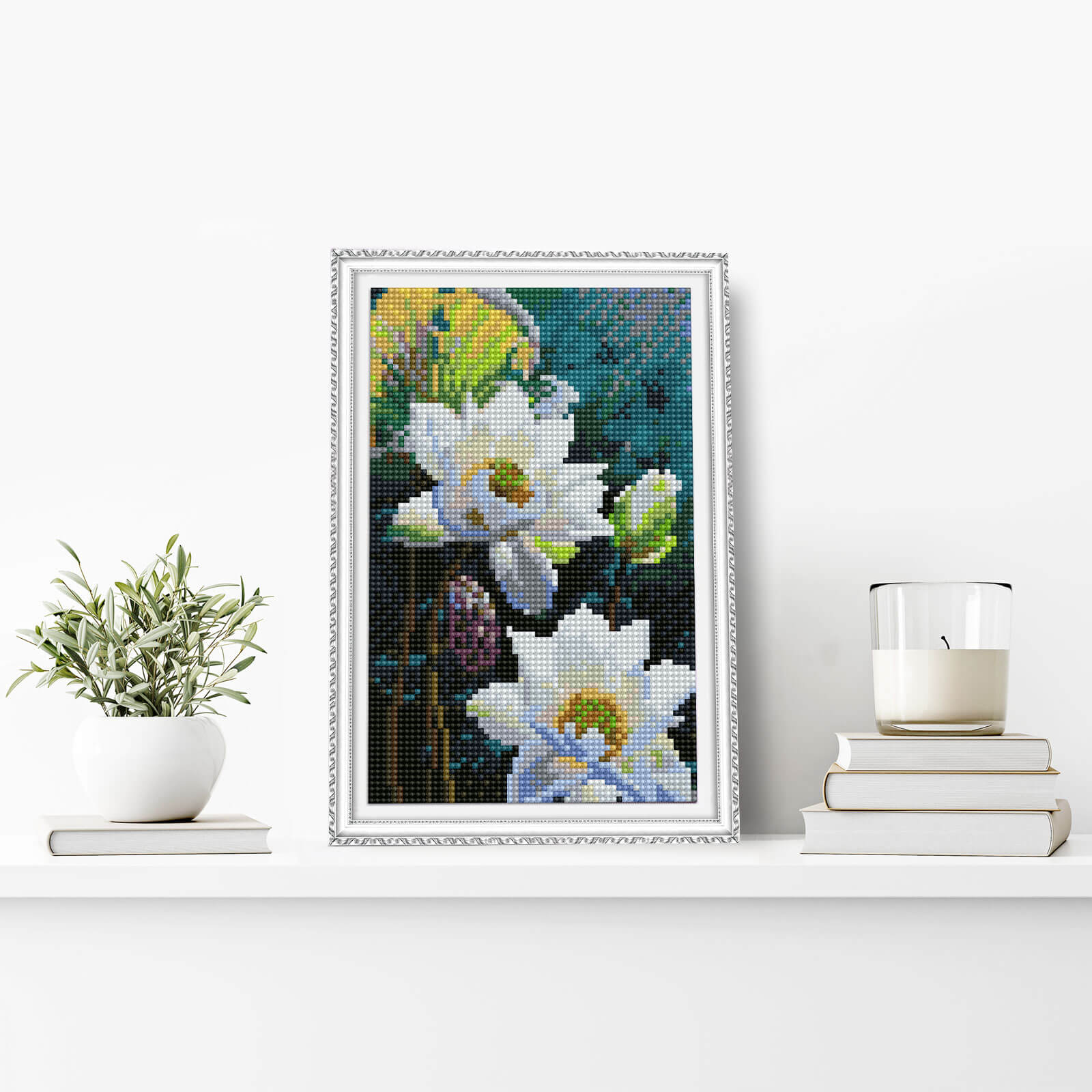 5D Diamond Painting 20x30 cm | The Tenderness of the Lotus (LC051e) – Diamond painting | Varvikas.Shop
