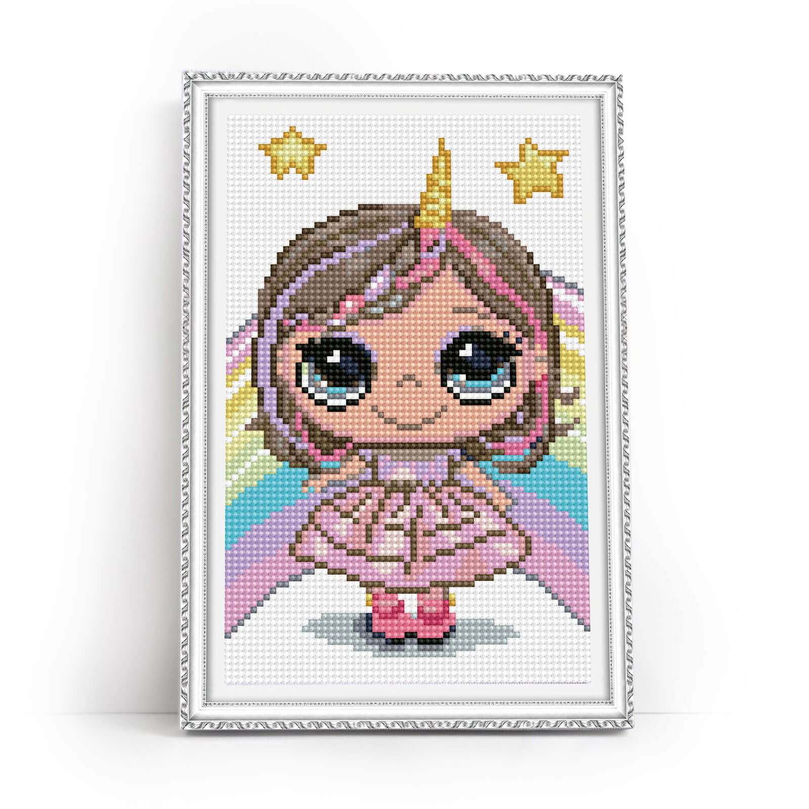 5D Diamond Painting 20x30 cm | Unicorn Girl (LC041e) – Diamond painting | Varvikas.Shop
