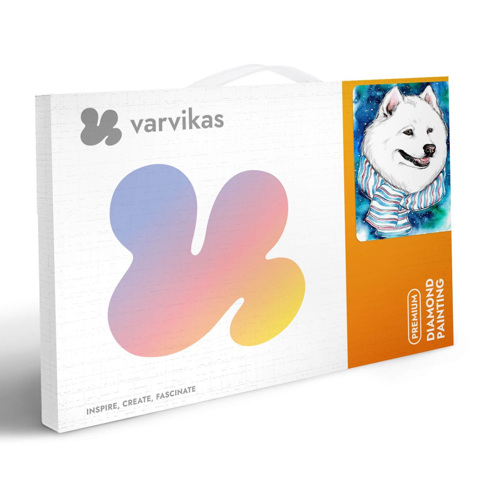 5D Diamond Painting 20x30 cm | White friend (LC010e) – Diamond painting | Varvikas.Shop