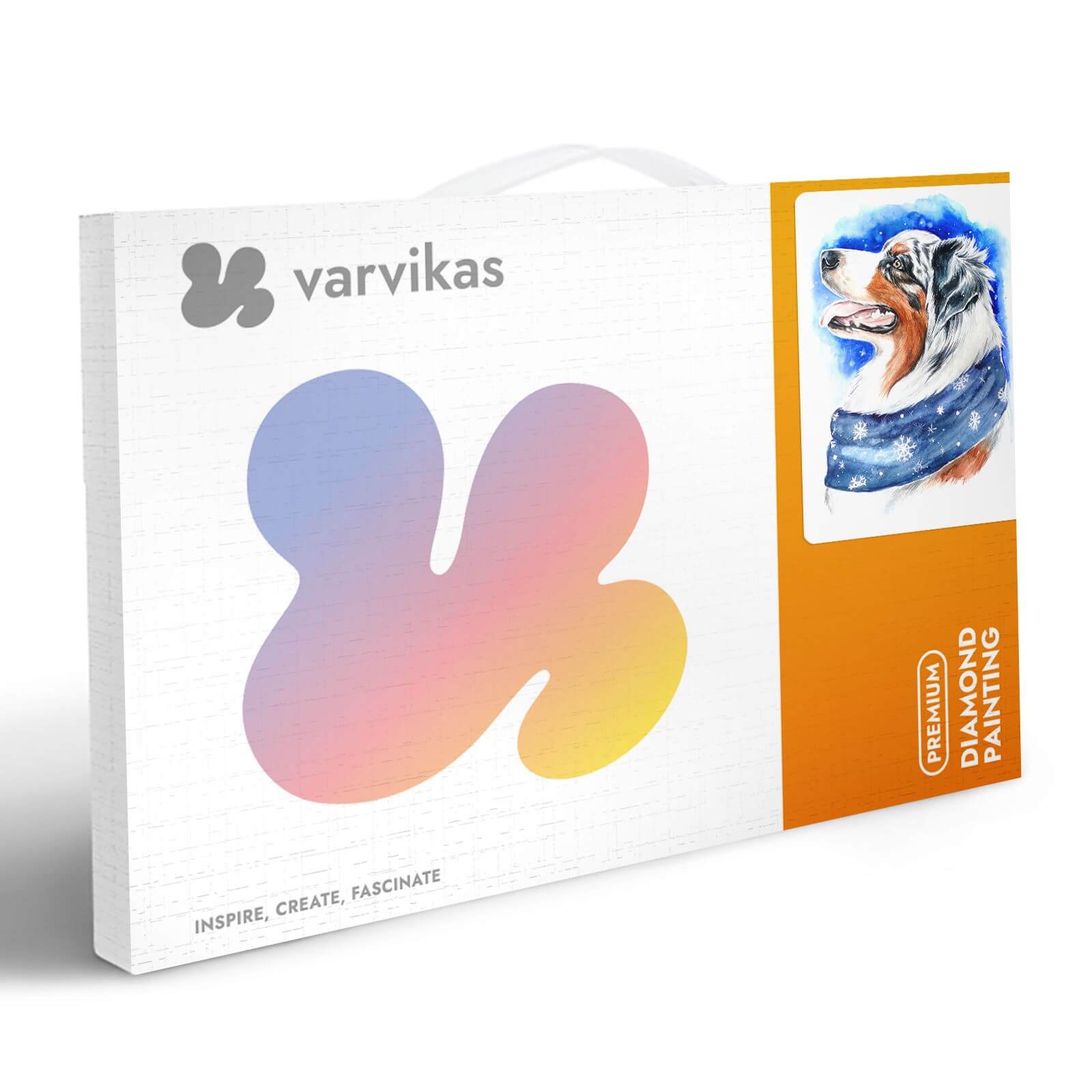 5D Diamond Painting 20x30 cm | Winter dog (LC014e) – Diamond painting | Varvikas.Shop