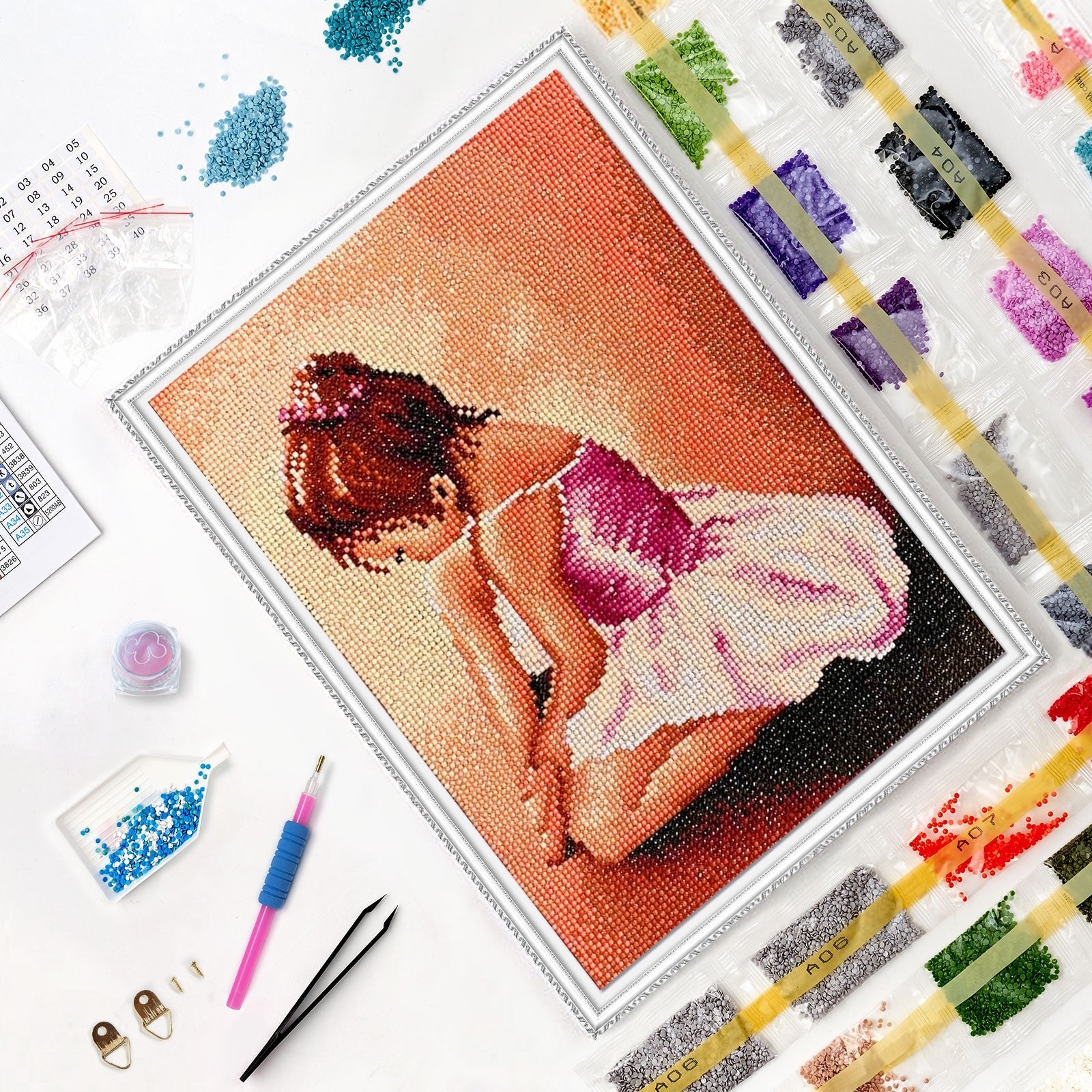 5D Diamond Painting 30x40 cm | Ballerina baby (LE038e) – Diamond painting | Varvikas.Shop