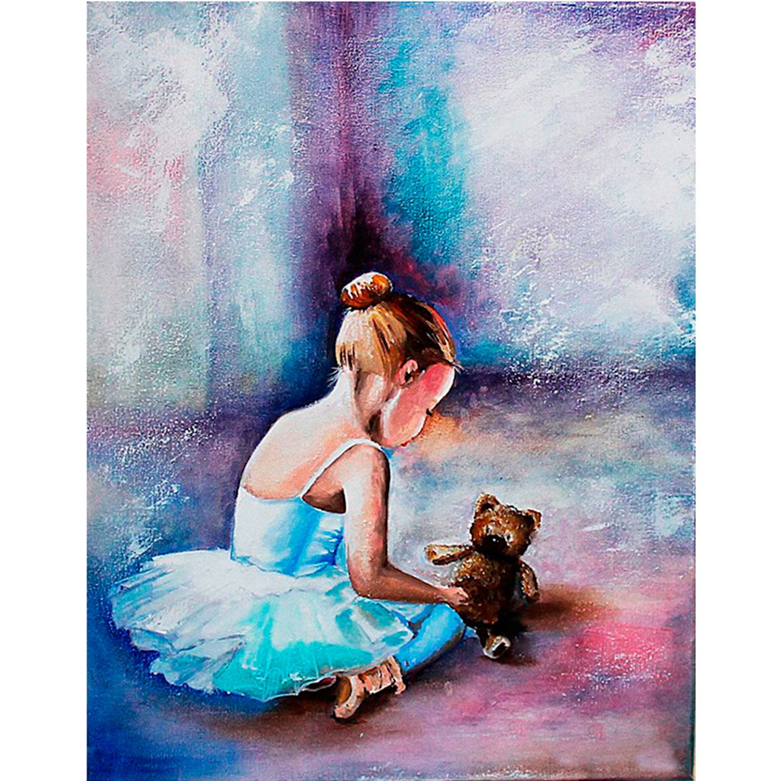 5D Diamond Painting 30x40 cm | Ballerina. The first steps (LE037e) – Diamond painting | Varvikas.Shop
