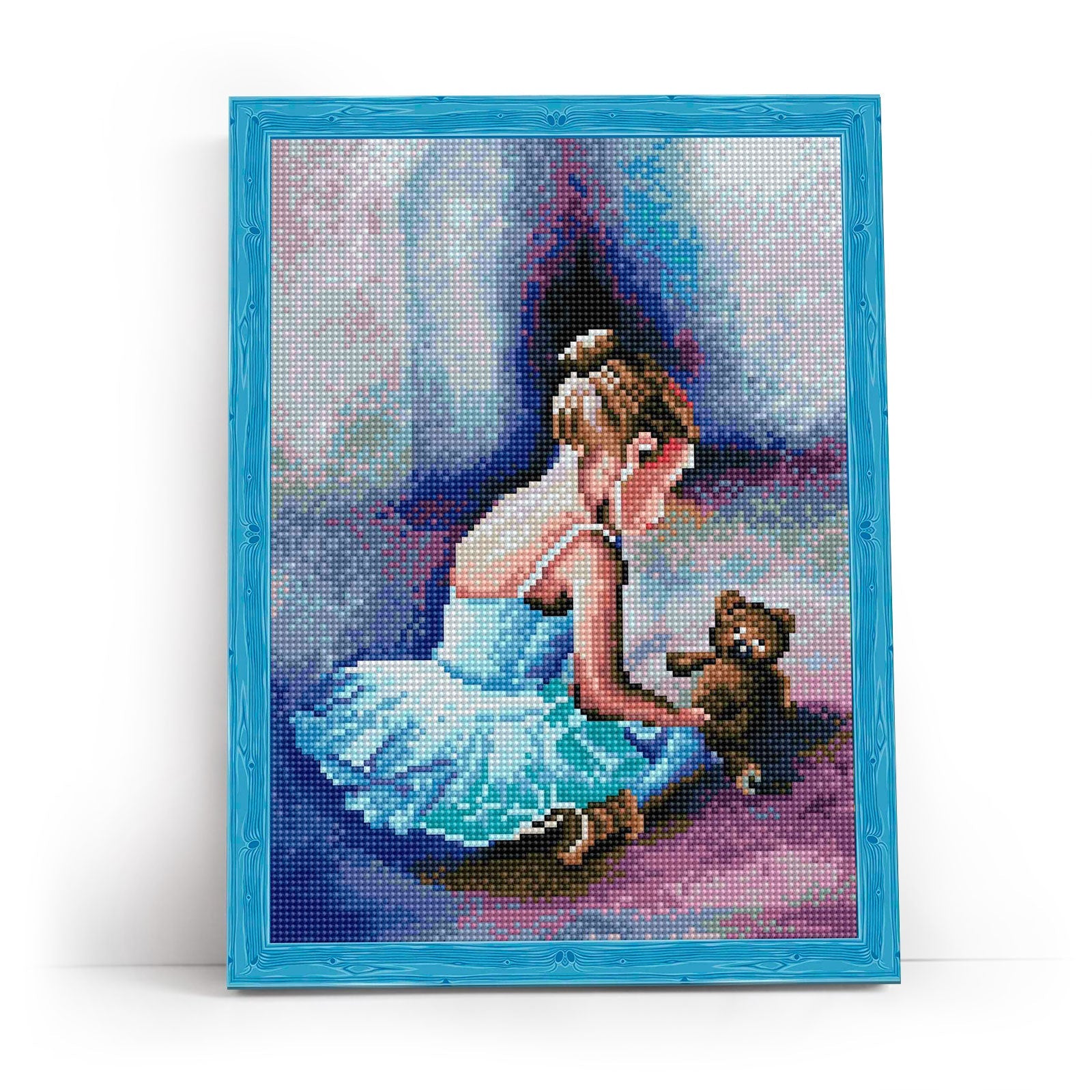 5D Diamond Painting 30x40 cm | Ballerina. The first steps (LE037e) – Diamond painting | Varvikas.Shop