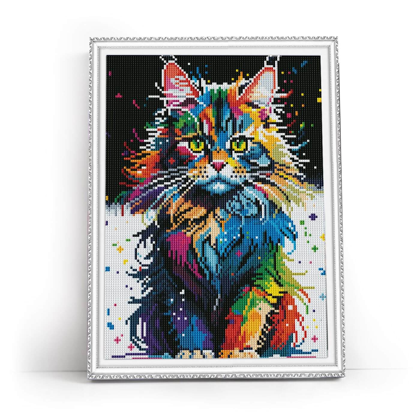5D Diamond Painting 30x40 cm | Bright Maine Coon (LE156e) – Diamond painting | Varvikas.Shop