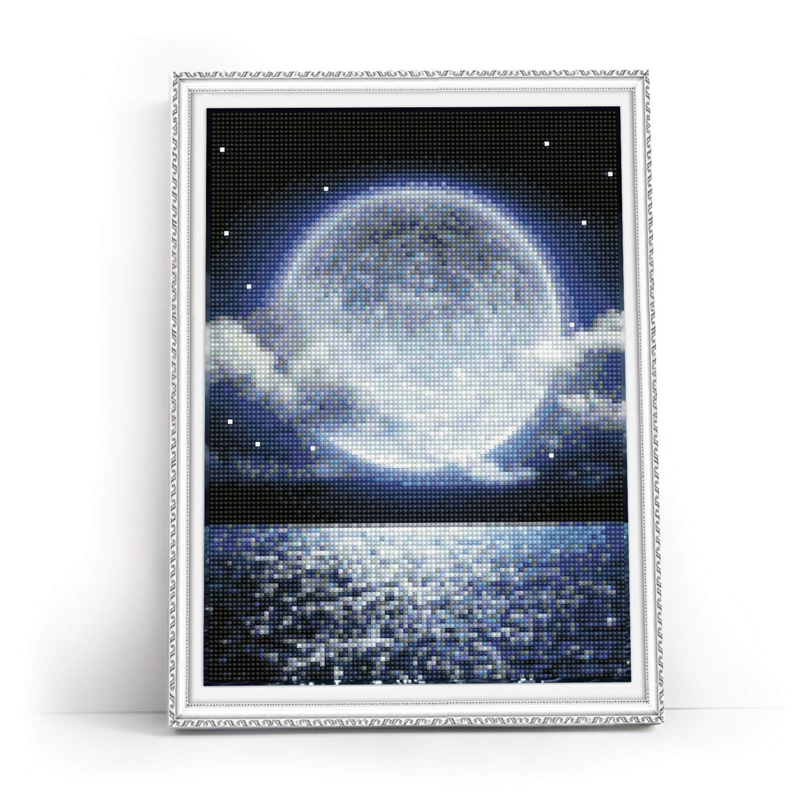 5D Diamond Painting 30x40 cm | Charming full moon (LE132e) – Diamond painting | Varvikas.Shop