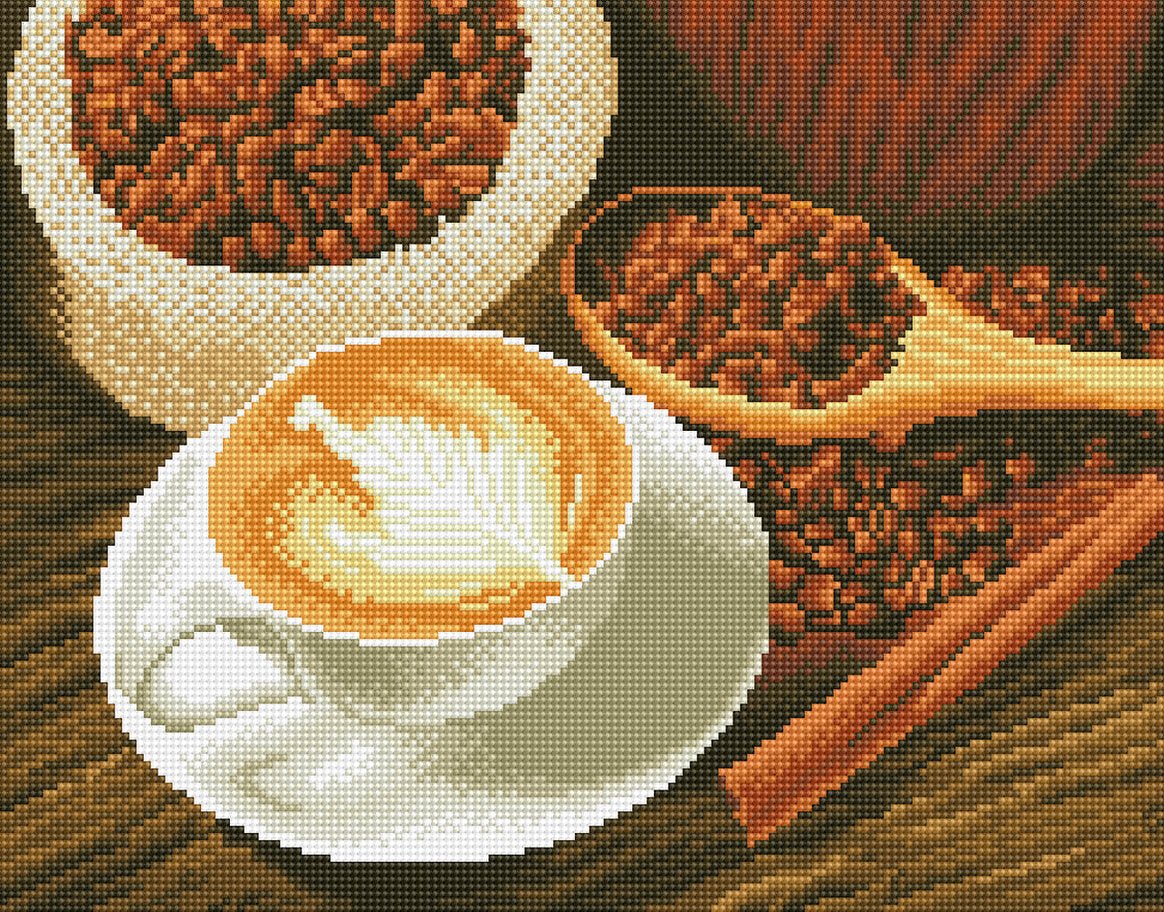 5D Diamond Painting 30x40 cm | Cup of Coffee (LE012e) – Diamond painting | Varvikas.Shop