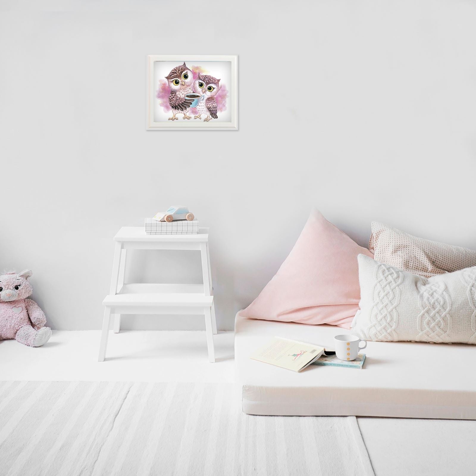 5D Diamond Painting 30x40 cm | Cute Owls (LE121e) – Diamond painting | Varvikas.Shop