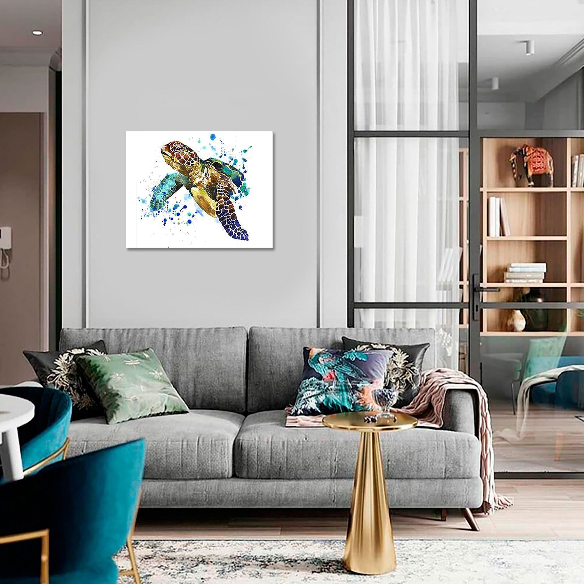 5D Diamond Painting 30x40 cm | Graceful Turtle (LE015e) – Diamond painting | Varvikas.Shop
