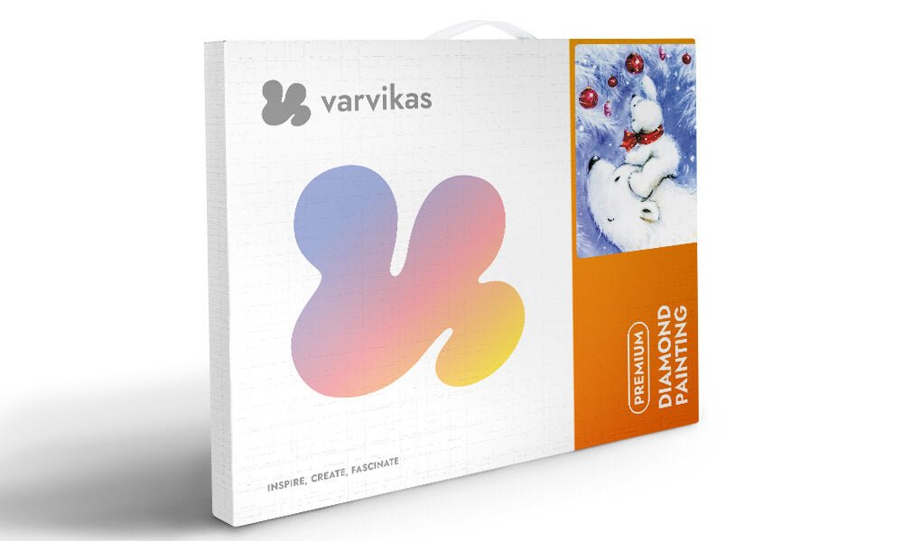 5D Diamond Painting 30x40 cm | Happy Polar Bear Family (LE125e) – Diamond painting | Varvikas.Shop