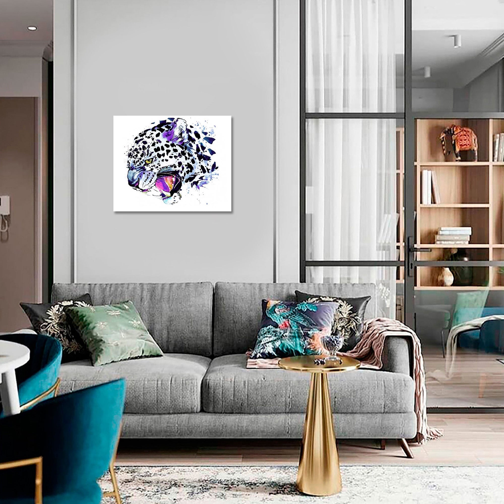 5D Diamond Painting 30x40 cm | Snow Leopard (LE017e) – Diamond painting | Varvikas.Shop