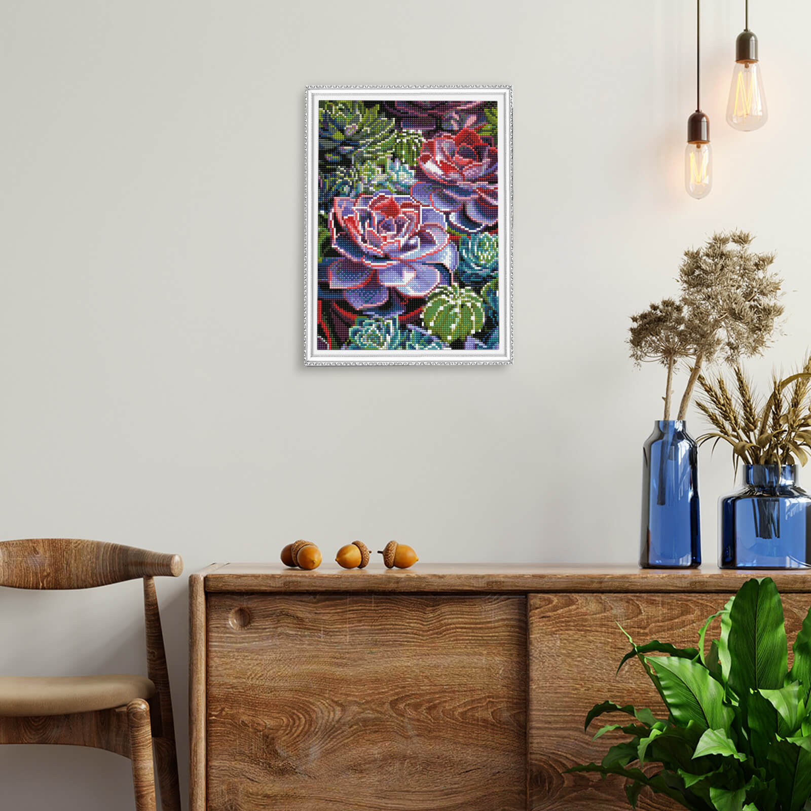 5D Diamond Painting 30x40 cm | Succulent (LE153e) – Diamond painting | Varvikas.Shop