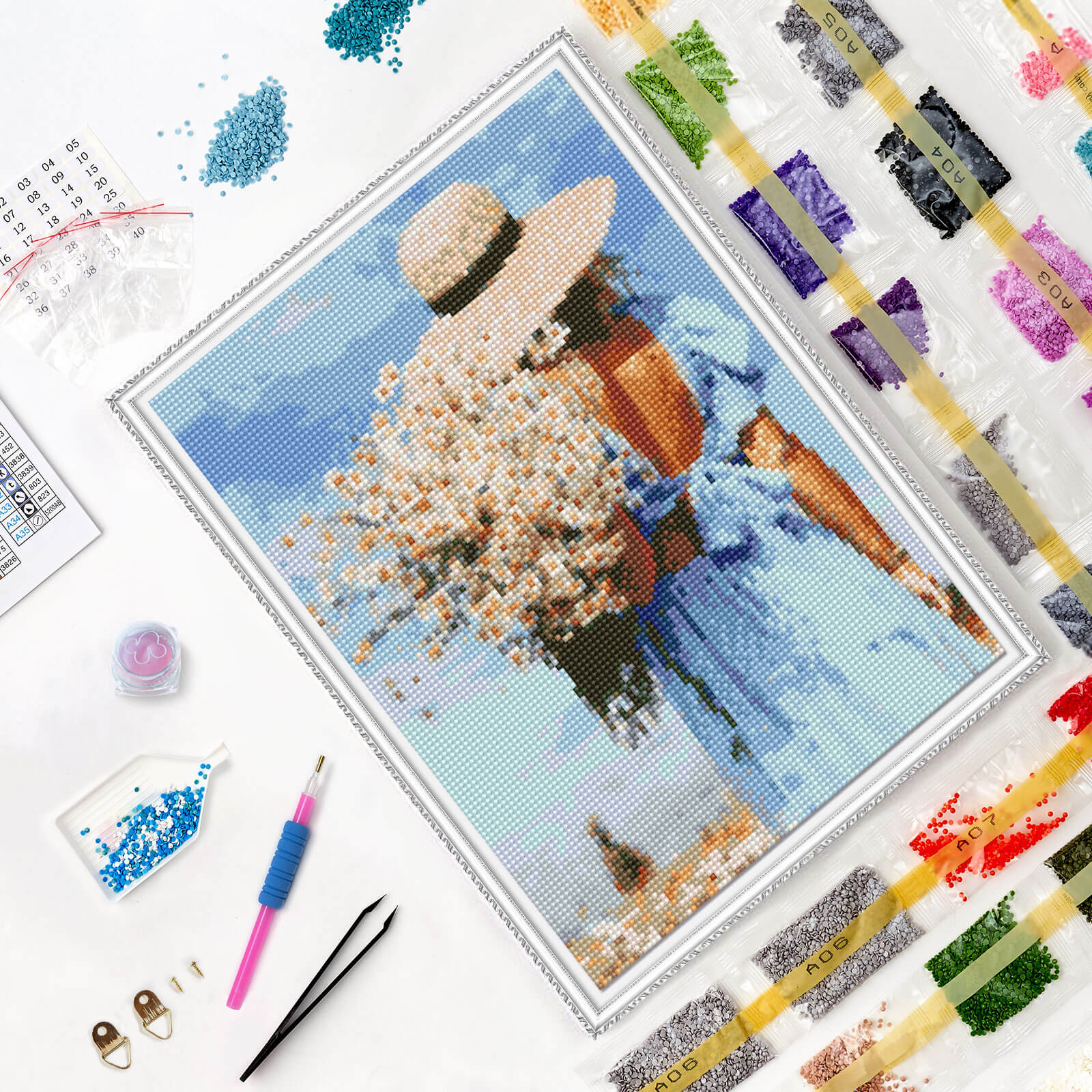 5D Diamond Painting 30x40 cm | Summer Walk (LE145e) – Diamond painting | Varvikas.Shop