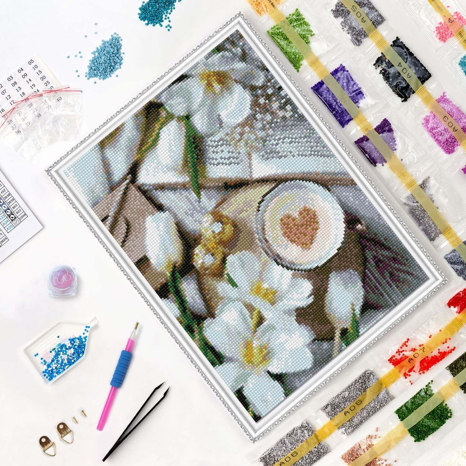 5D Diamond Painting 30x40 cm | Sunday morning (LE150e) – Diamond painting | Varvikas.Shop