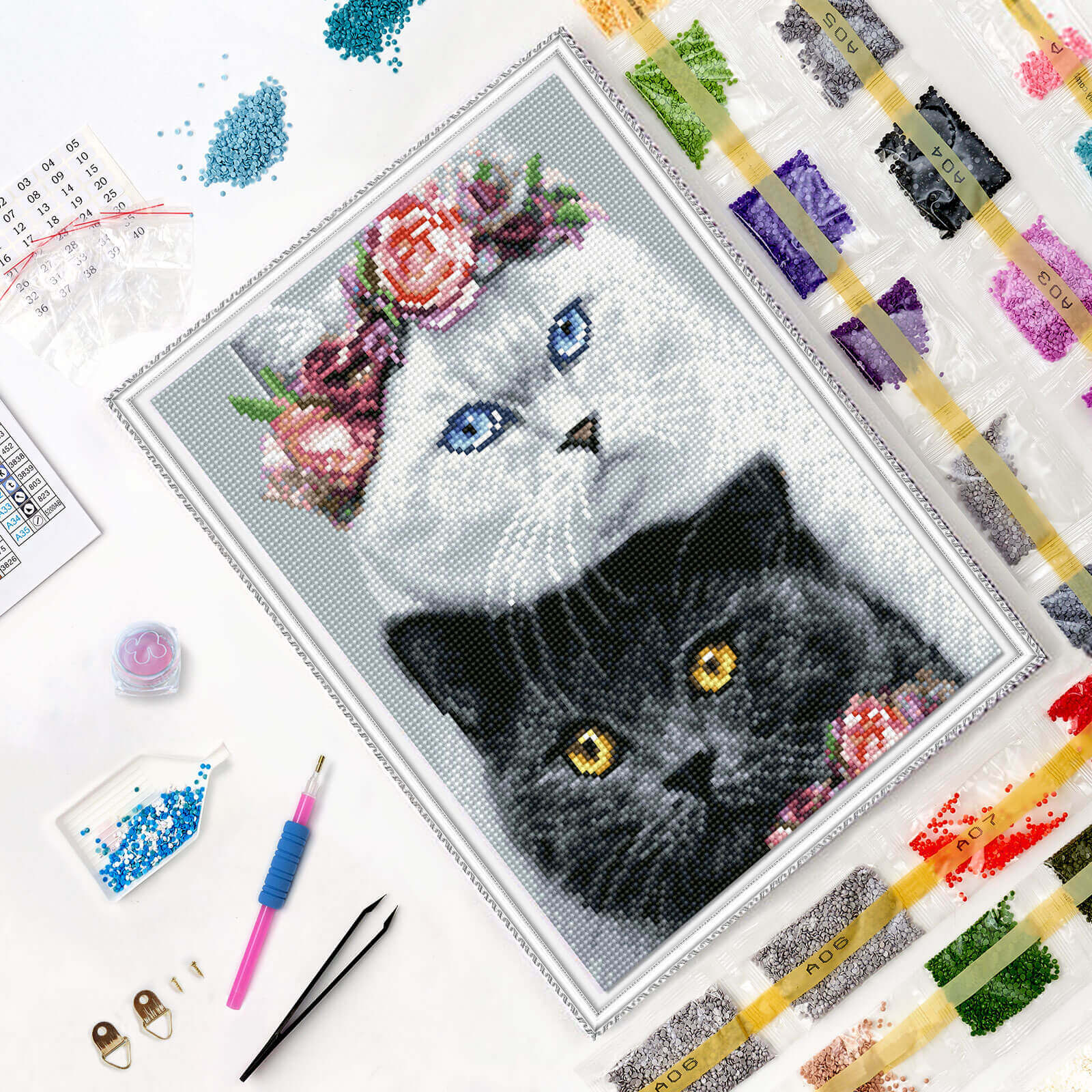 5D Diamond Painting 30x40 cm | Yin Yang (LE148e) – Diamond painting | Varvikas.Shop