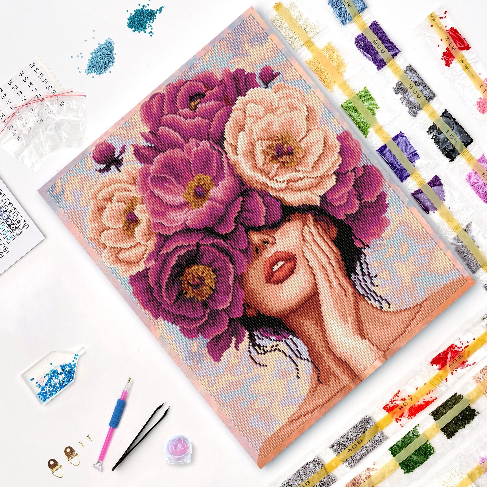 5D Diamond Painting 40×50 cm, Floral Soul (LG406e) – Diamond painting | Varvikas