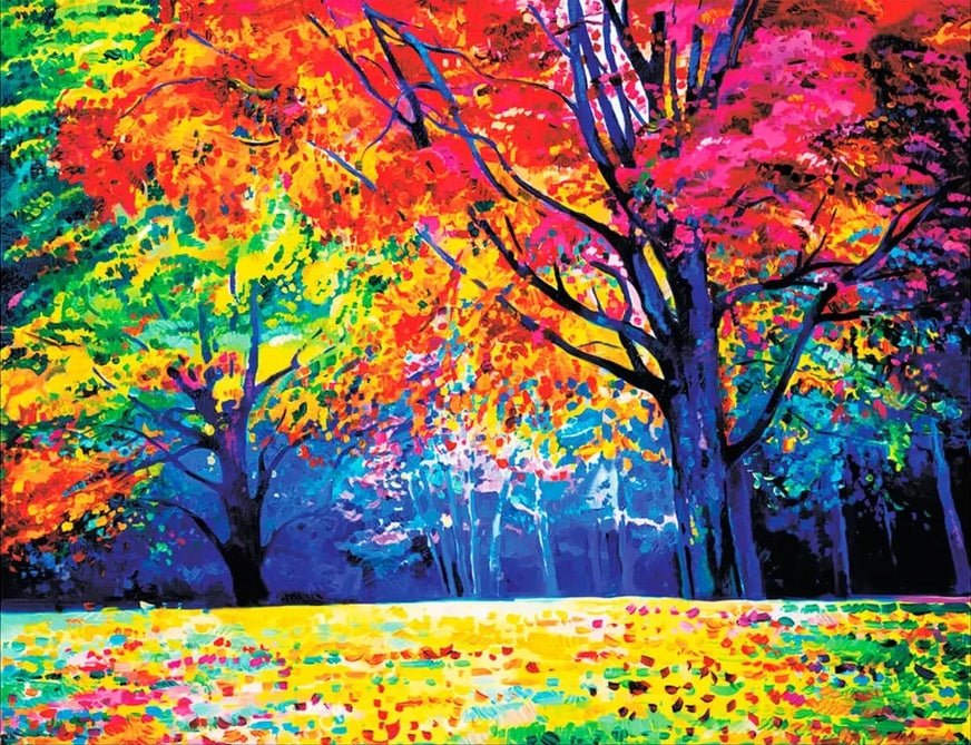 5D Diamond Painting 40x50 cm | Autumn Forest (LG229e) – Diamond painting | Varvikas.Shop